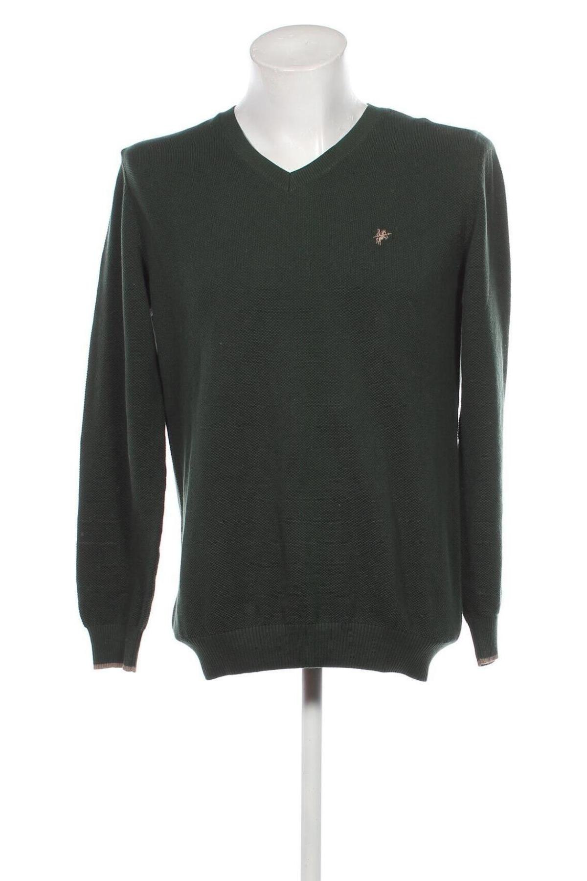 Мъжки пуловер Denim Culture, Размер M, Цвят Зелен, Цена 46,20 лв.