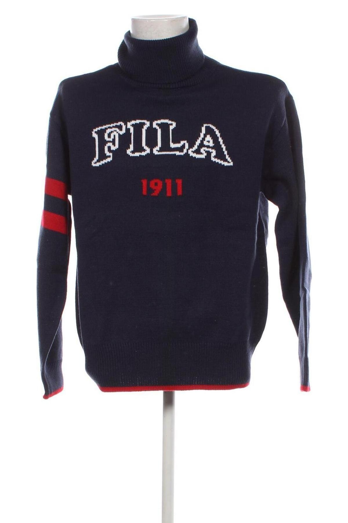 Ανδρικό πουλόβερ FILA, Μέγεθος M, Χρώμα Μπλέ, Τιμή 50,51 €
