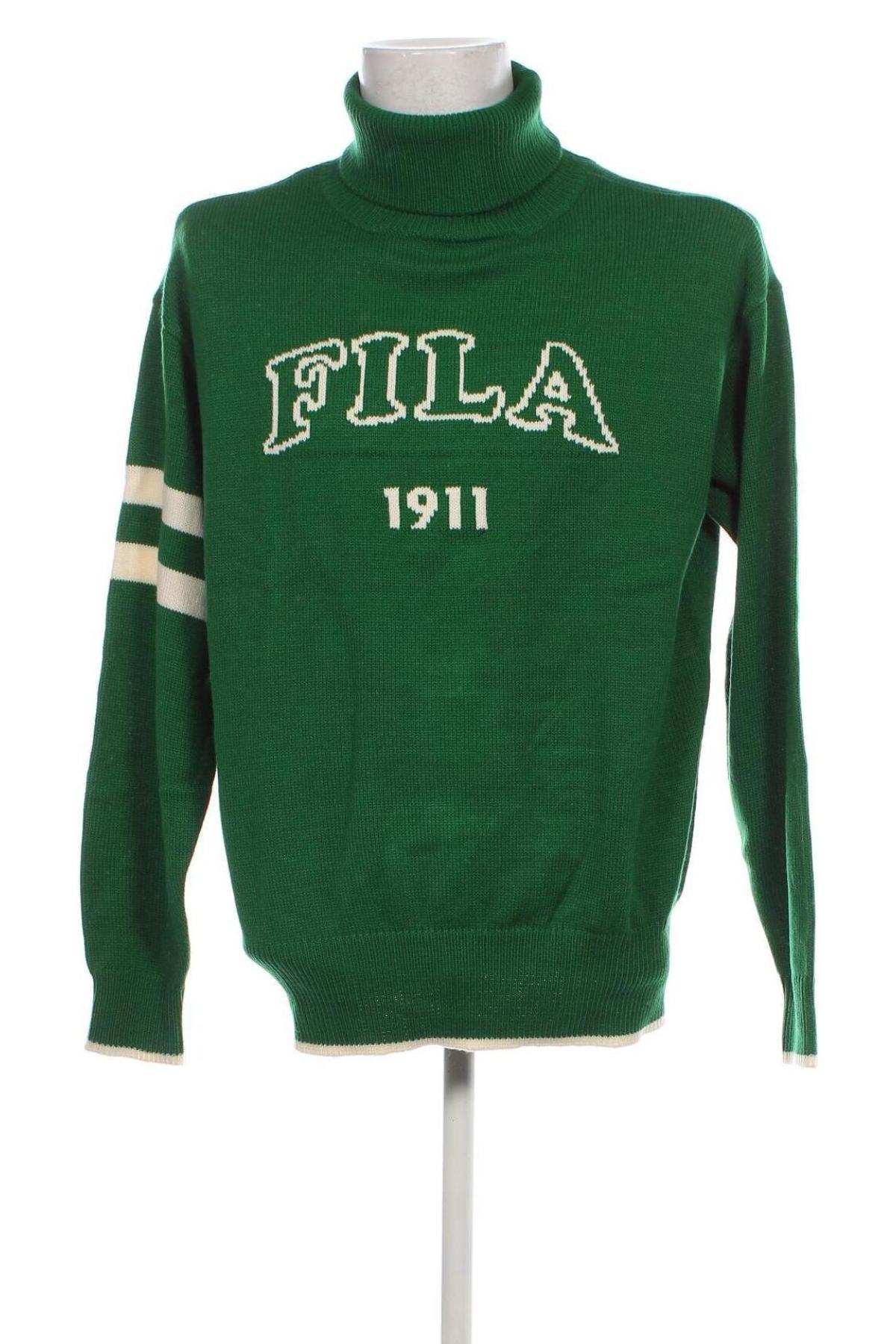 Pánský svetr  FILA, Velikost L, Barva Zelená, Cena  1 420,00 Kč
