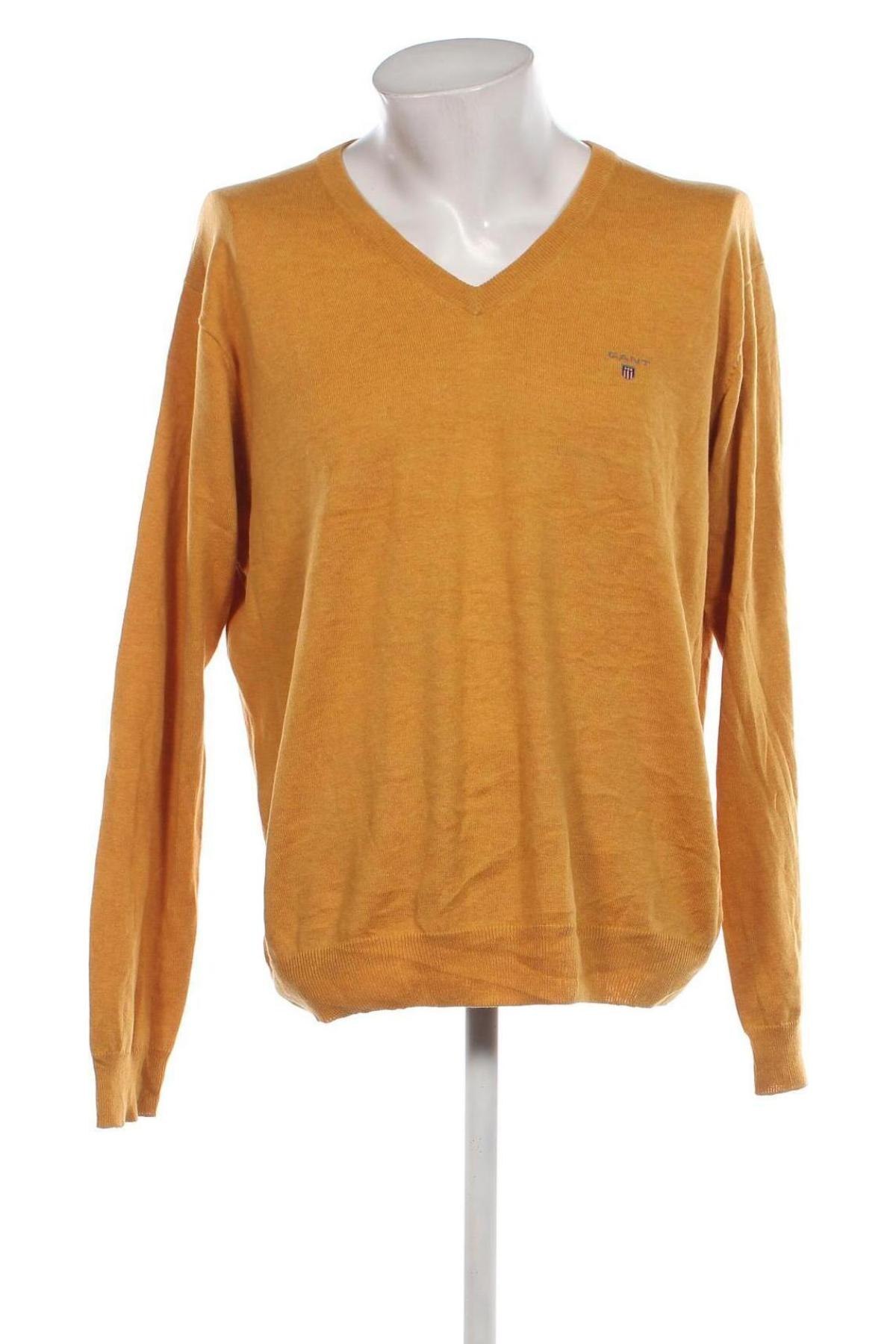 Ανδρικό πουλόβερ Gant, Μέγεθος XL, Χρώμα Κίτρινο, Τιμή 59,38 €