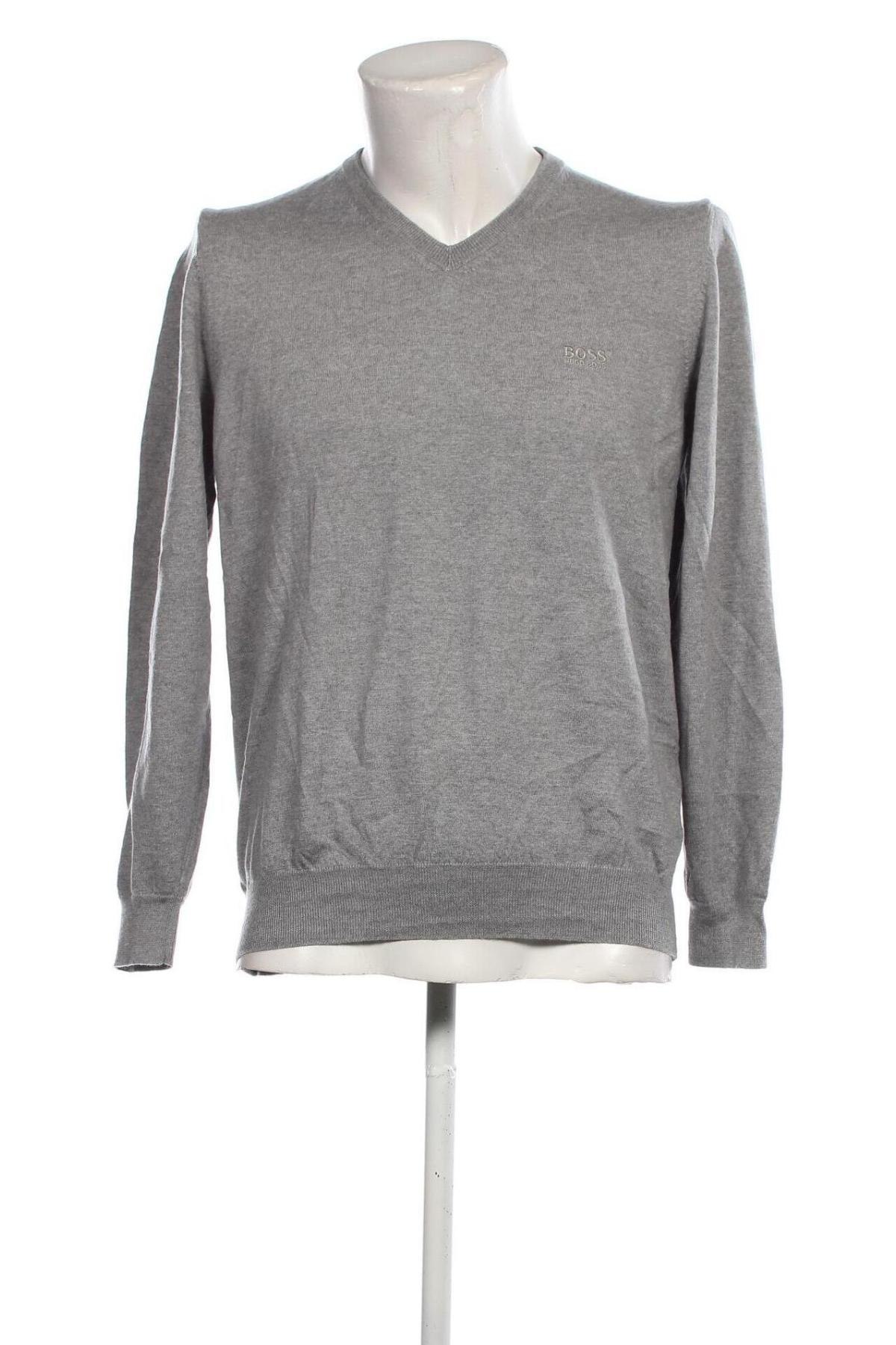 Ανδρικό πουλόβερ Hugo Boss, Μέγεθος M, Χρώμα Γκρί, Τιμή 55,08 €