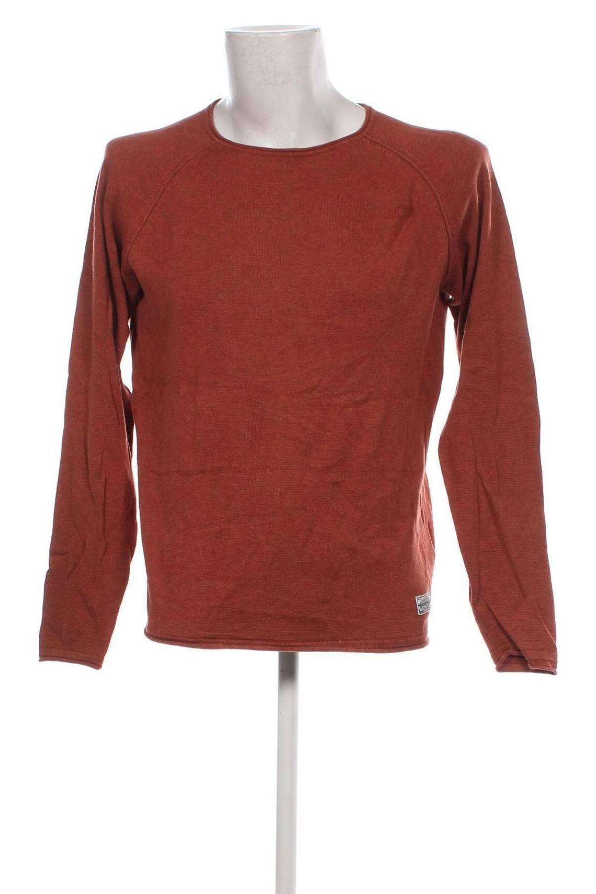 Мъжки пуловер Jack & Jones, Размер L, Цвят Оранжев, Цена 26,65 лв.