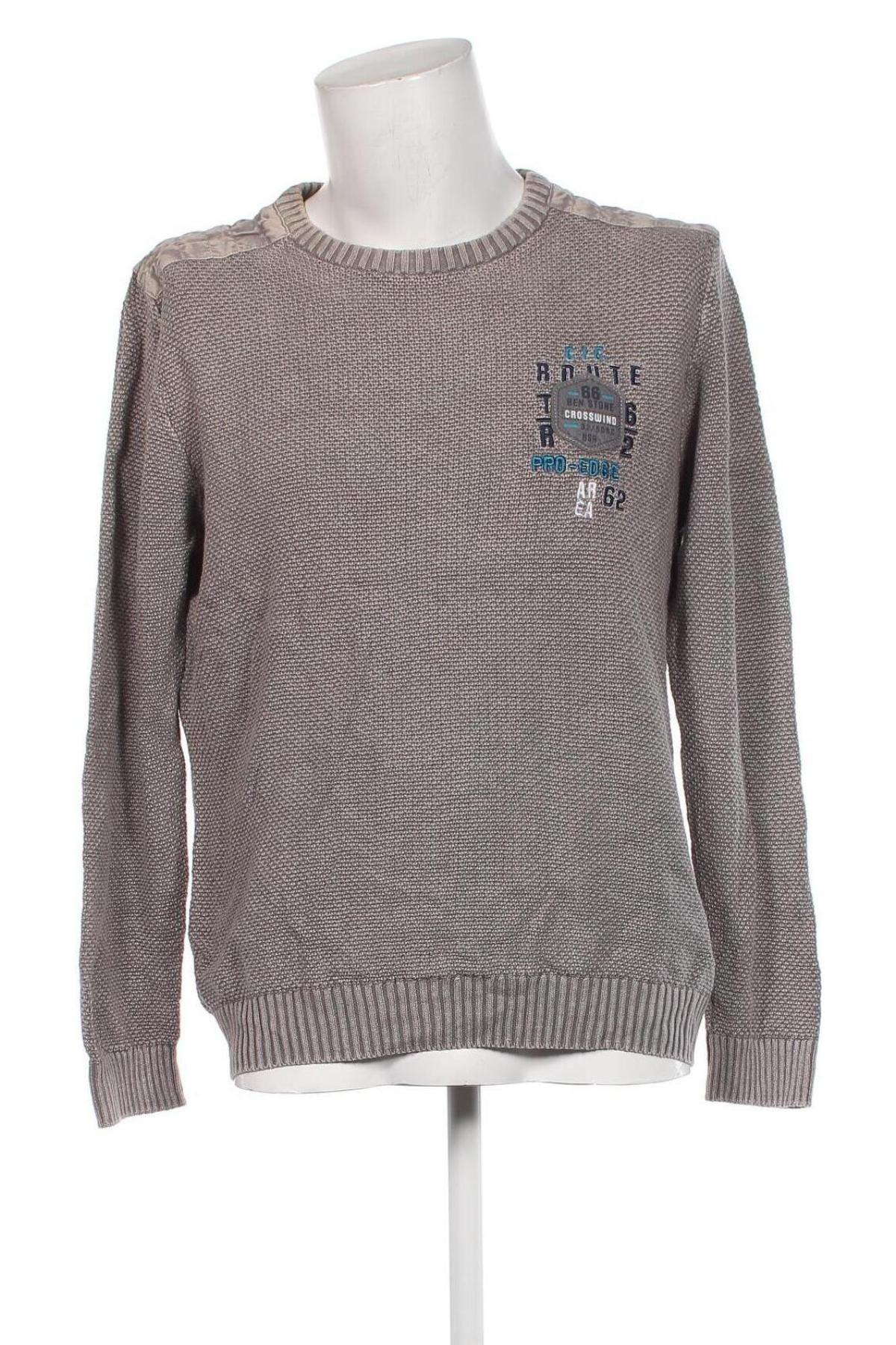 Ανδρικό πουλόβερ Jean Pascale, Μέγεθος XL, Χρώμα  Μπέζ, Τιμή 11,12 €