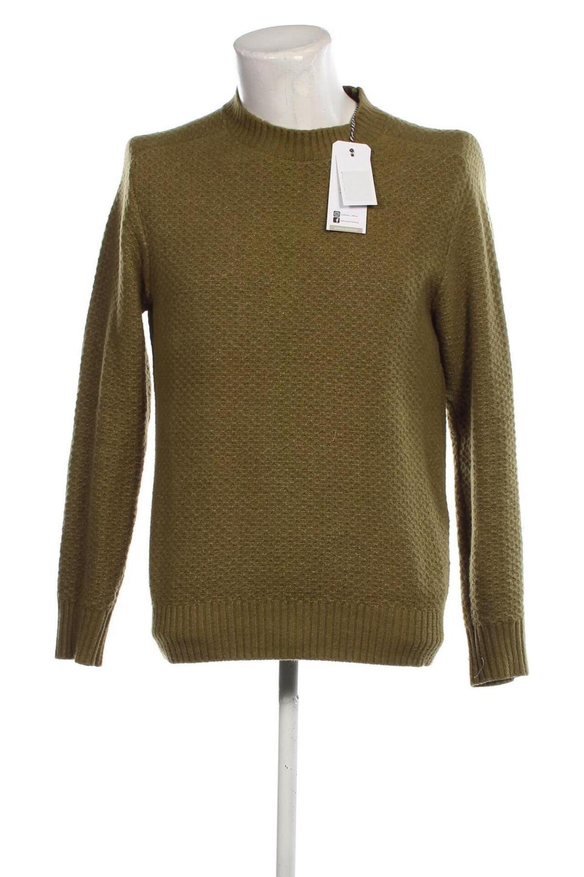 Мъжки пуловер No Excess, Размер M, Цвят Зелен, Цена 46,20 лв.