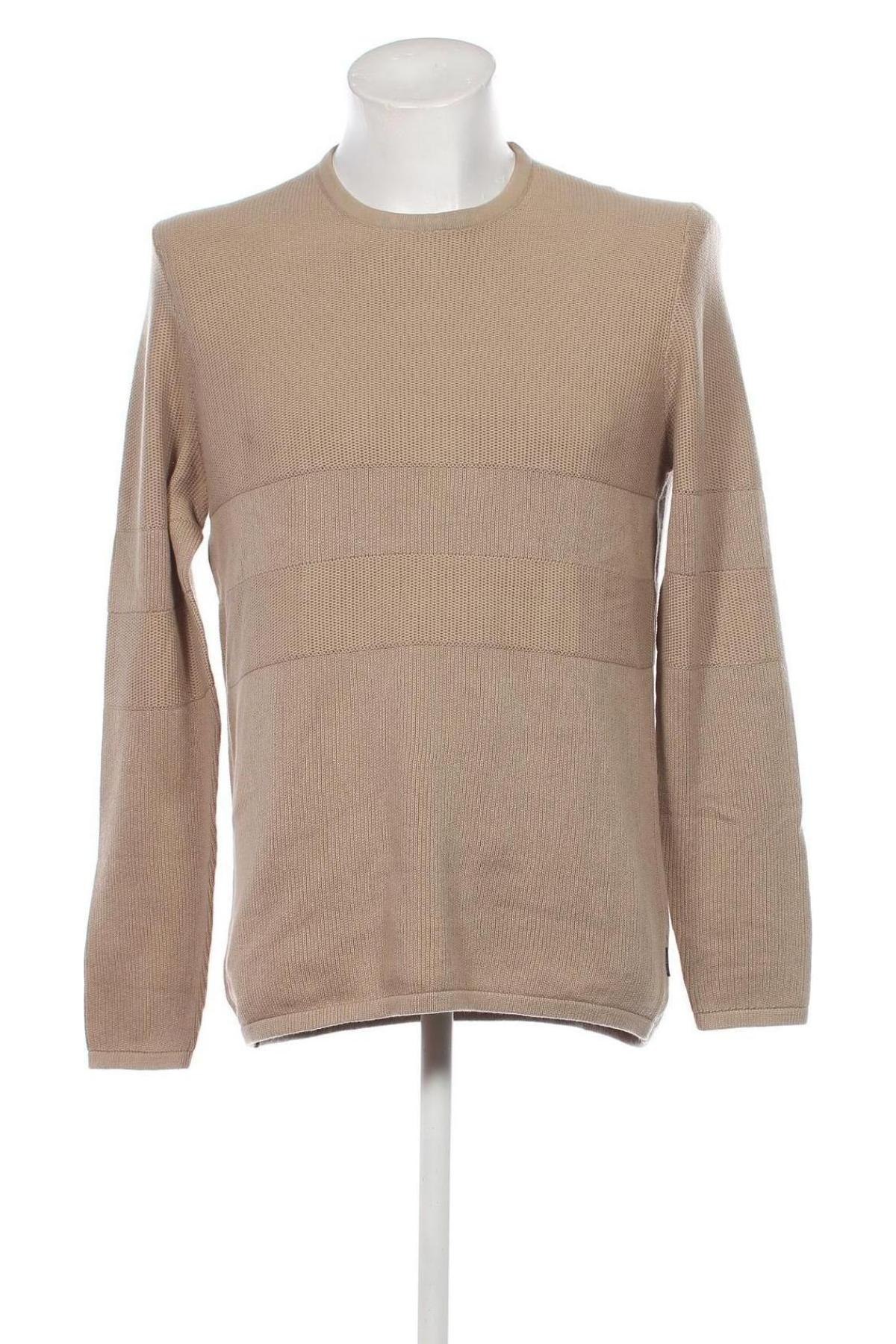 Ανδρικό πουλόβερ Only & Sons, Μέγεθος M, Χρώμα  Μπέζ, Τιμή 14,23 €