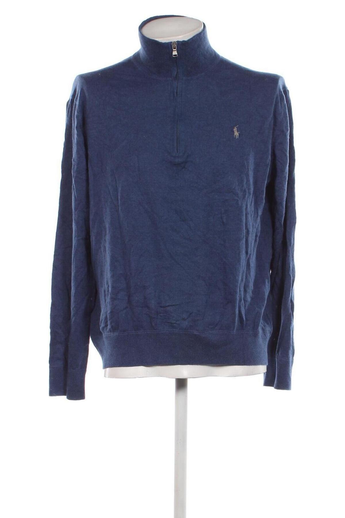 Męski sweter Polo By Ralph Lauren, Rozmiar XL, Kolor Niebieski, Cena 416,29 zł