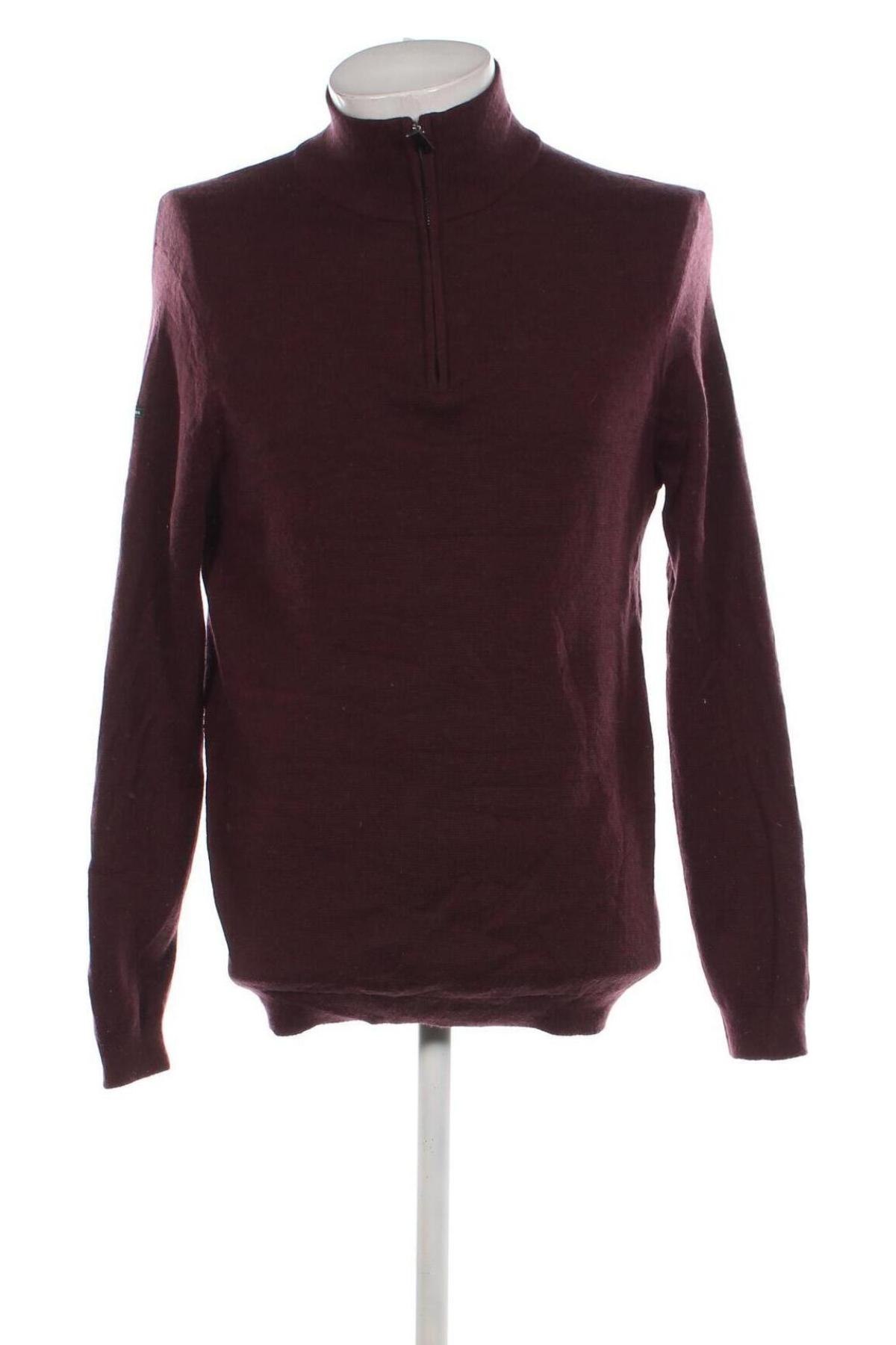 Мъжки пуловер Superdry, Размер XXL, Цвят Кафяв, Цена 35,25 лв.
