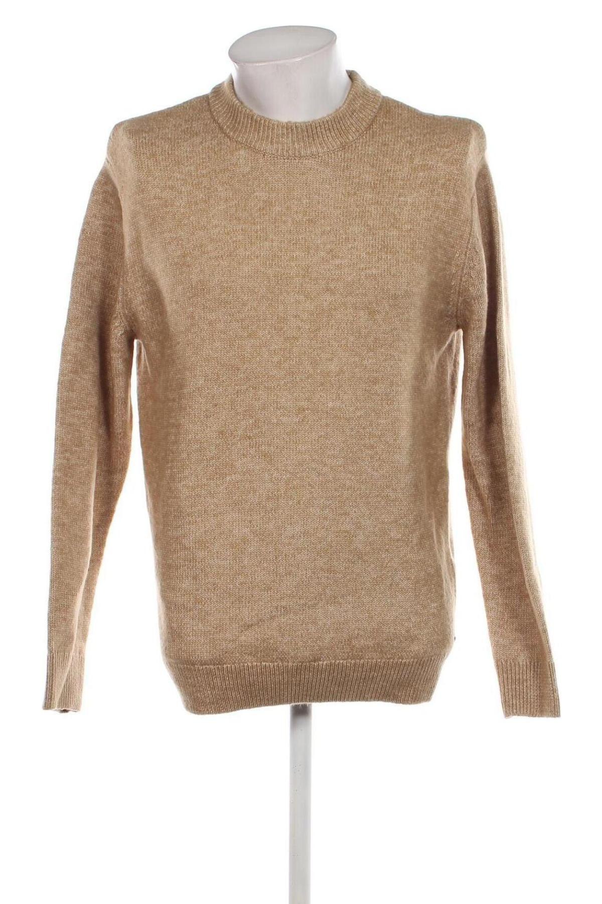 Мъжки пуловер Tom Tailor, Размер L, Цвят Бежов, Цена 21,08 лв.