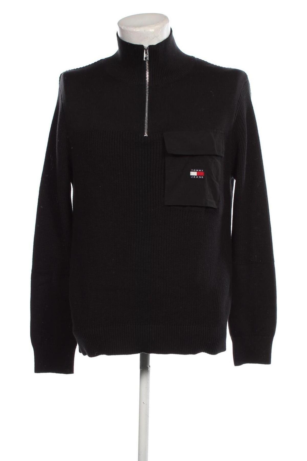 Мъжки пуловер Tommy Hilfiger, Размер M, Цвят Черен, Цена 131,95 лв.