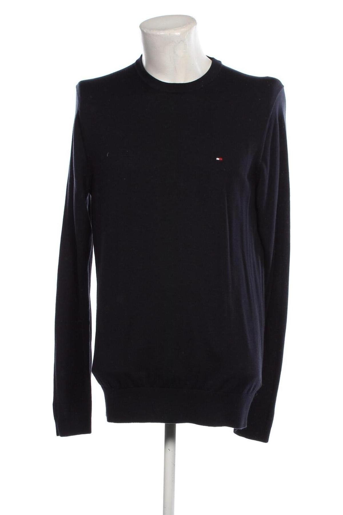 Мъжки пуловер Tommy Hilfiger, Размер L, Цвят Син, Цена 131,95 лв.