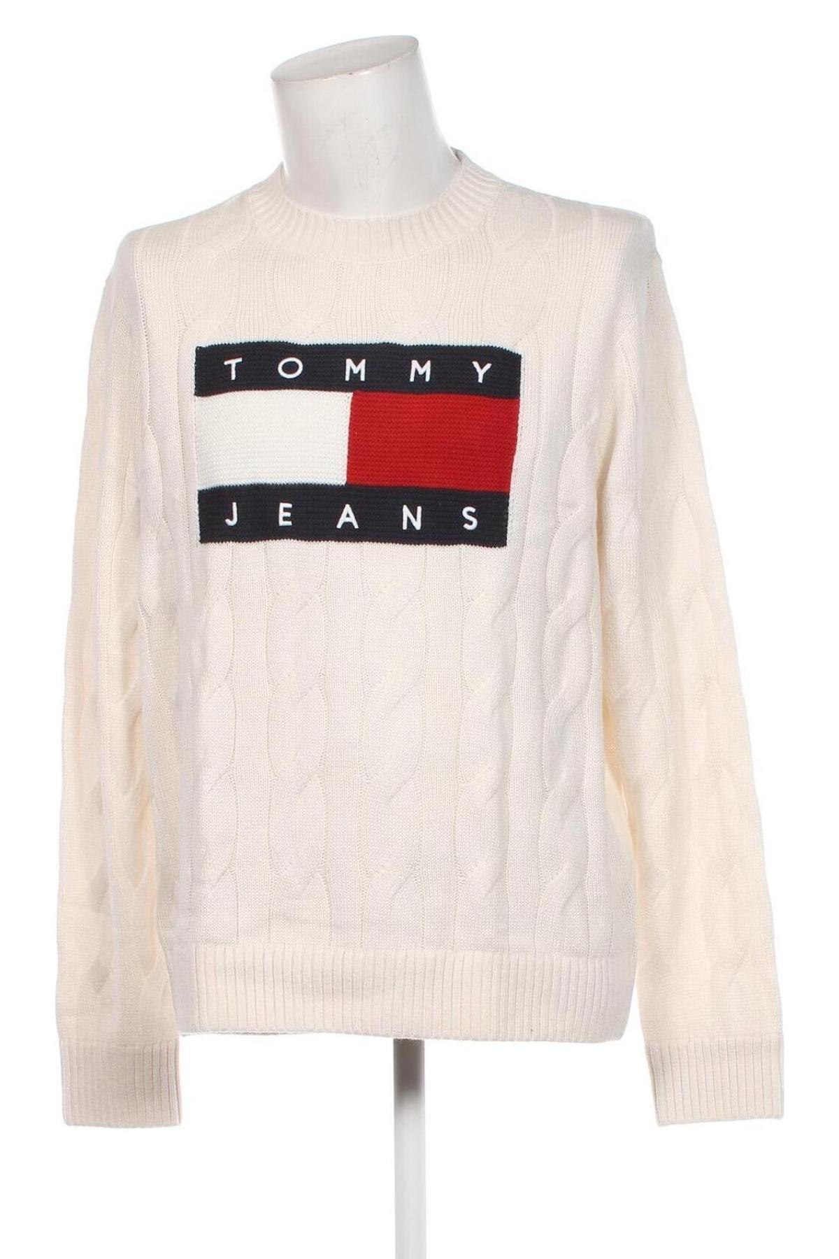 Мъжки пуловер Tommy Hilfiger, Размер L, Цвят Екрю, Цена 131,95 лв.