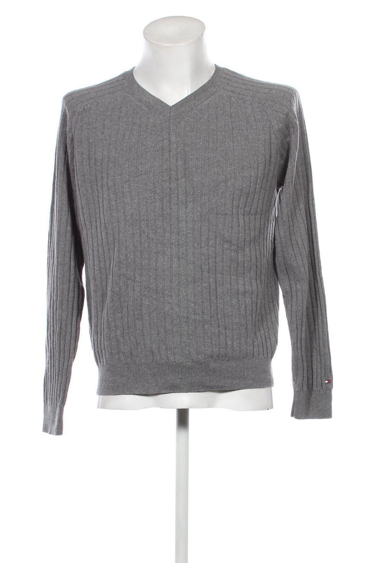 Мъжки пуловер Tommy Hilfiger, Размер L, Цвят Сив, Цена 89,00 лв.