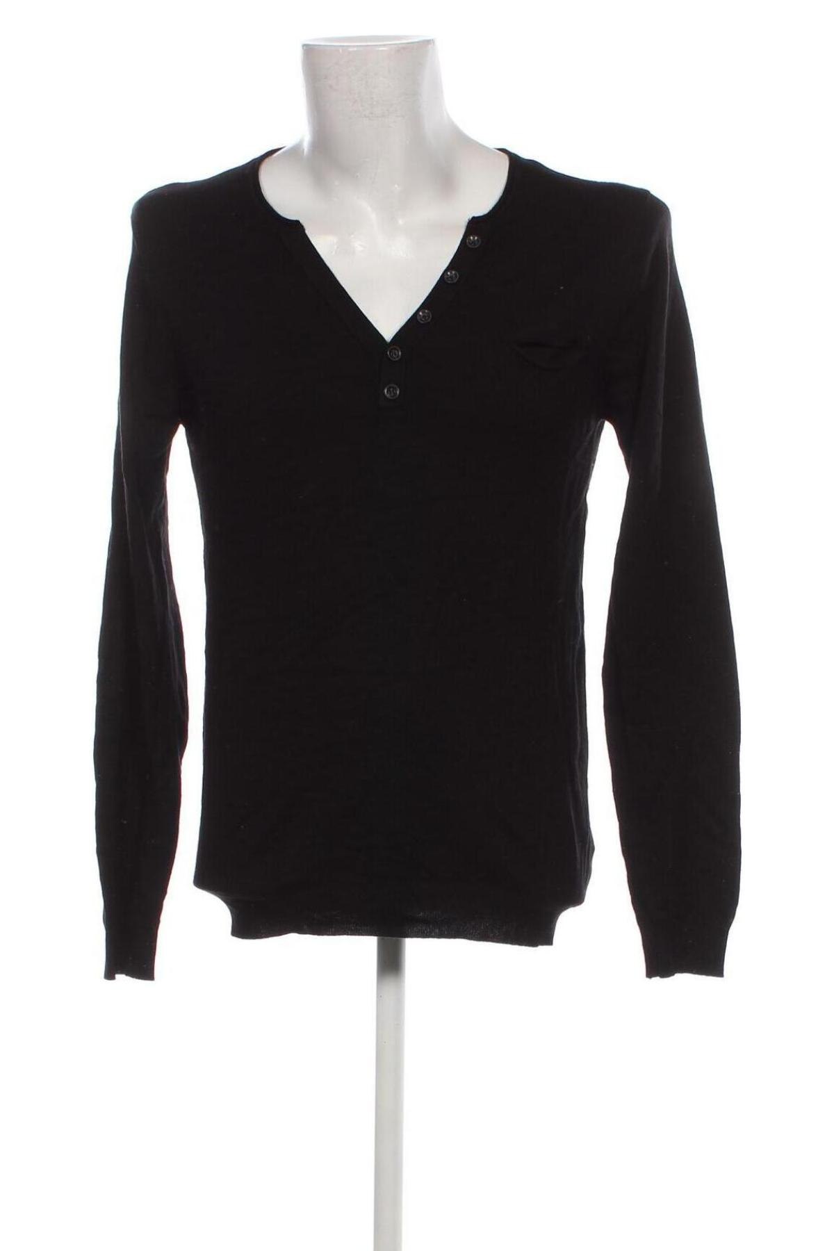 Мъжки пуловер Zara Man, Размер XL, Цвят Черен, Цена 19,84 лв.