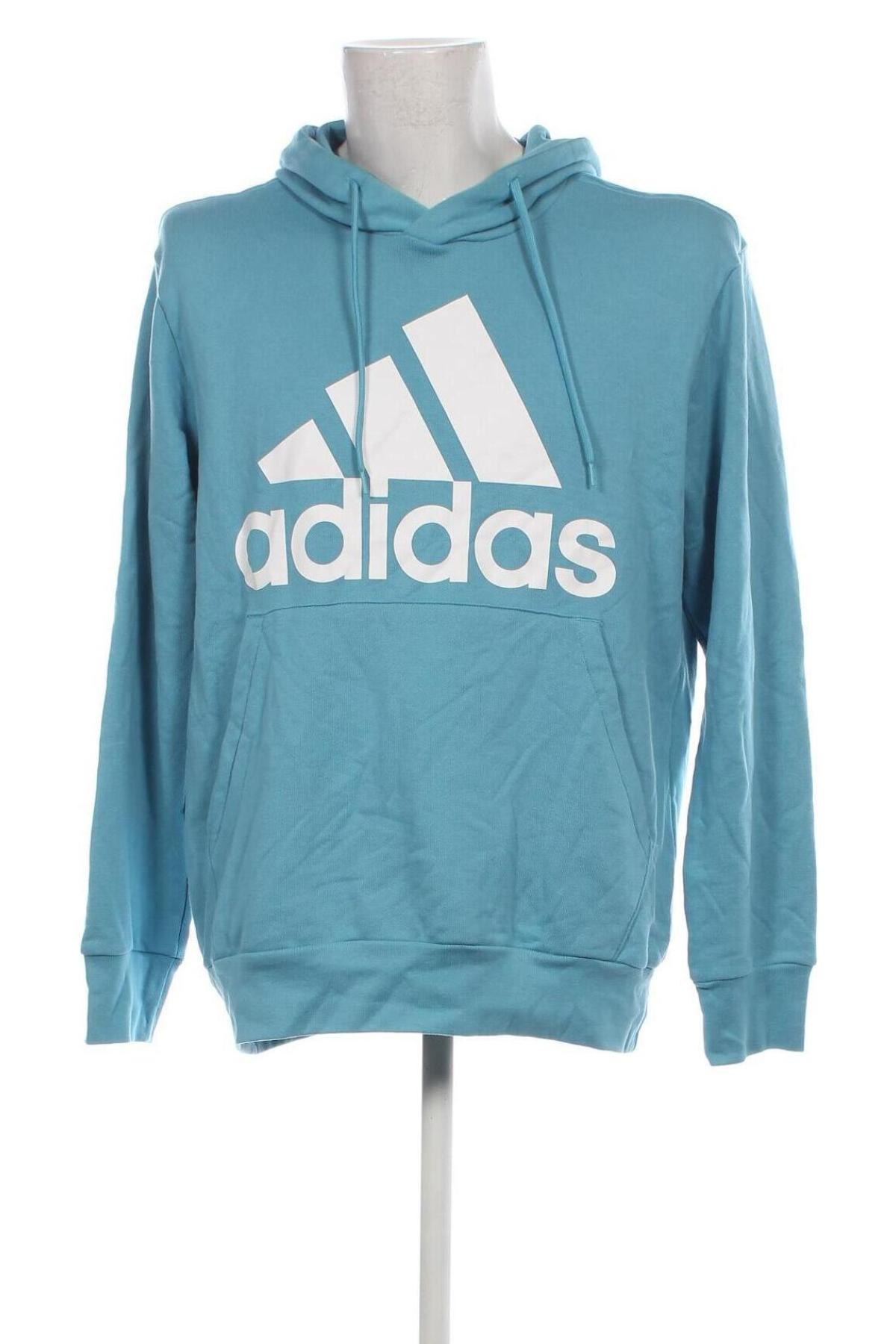 Herren Sweatshirt Adidas, Größe L, Farbe Blau, Preis € 38,27