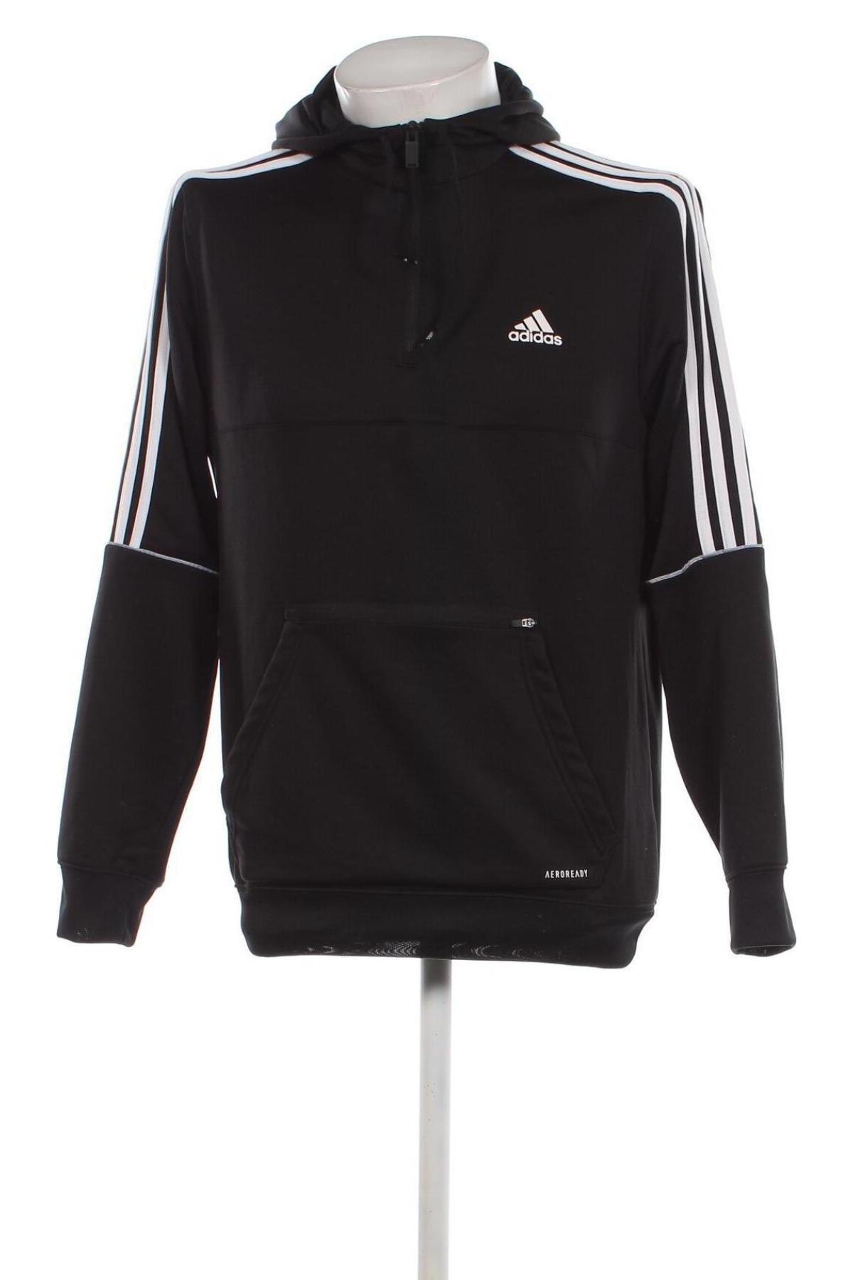 Ανδρικό φούτερ Adidas, Μέγεθος M, Χρώμα Μαύρο, Τιμή 32,32 €
