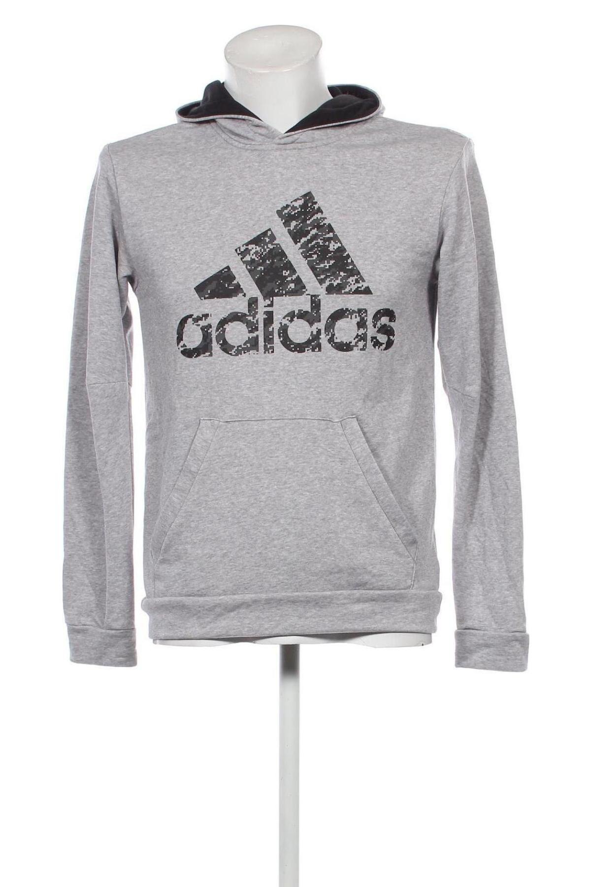 Herren Sweatshirt Adidas, Größe M, Farbe Grau, Preis 36,36 €