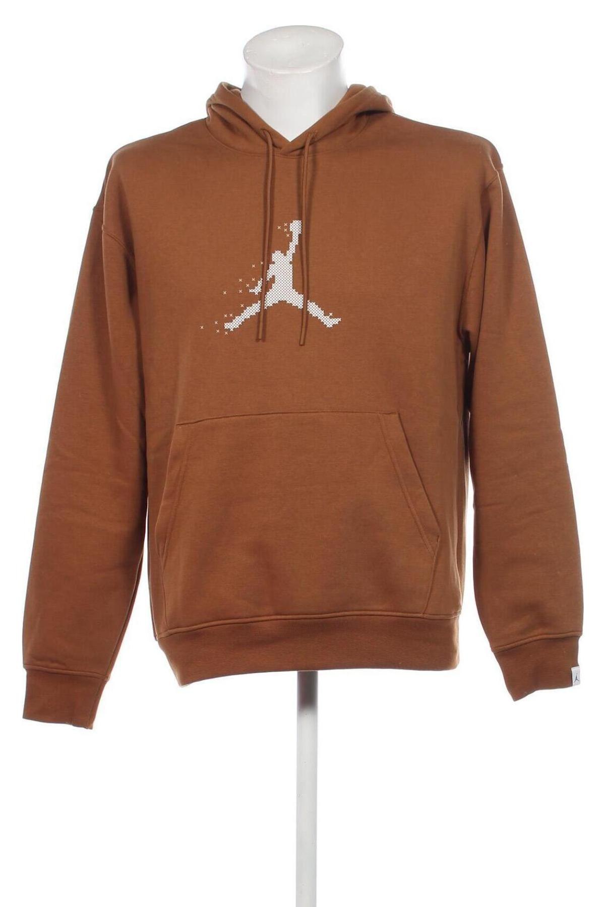 Мъжки суичър Air Jordan Nike, Размер M, Цвят Кафяв, Цена 88,55 лв.