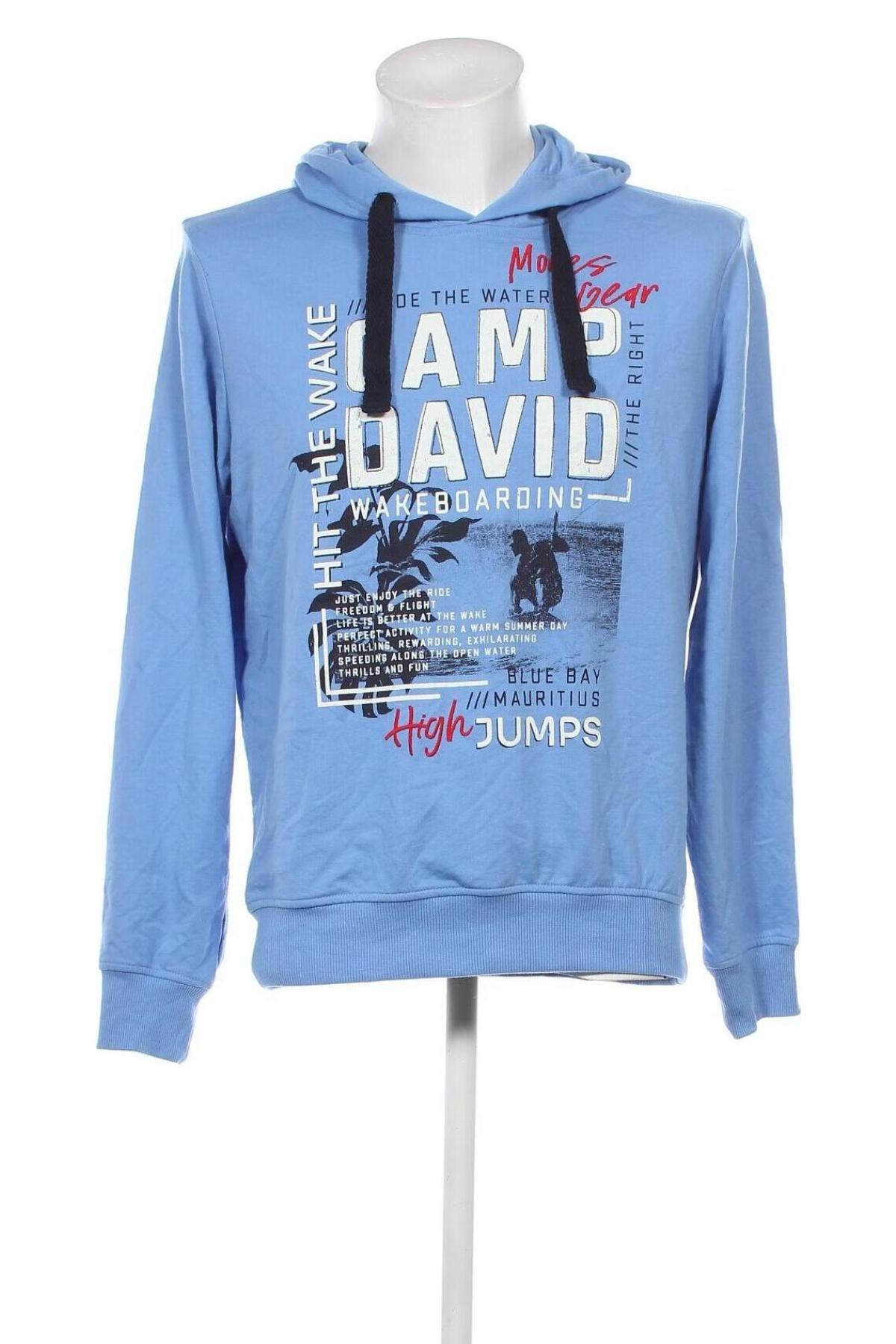 Ανδρικό φούτερ Camp David, Μέγεθος M, Χρώμα Μπλέ, Τιμή 34,02 €