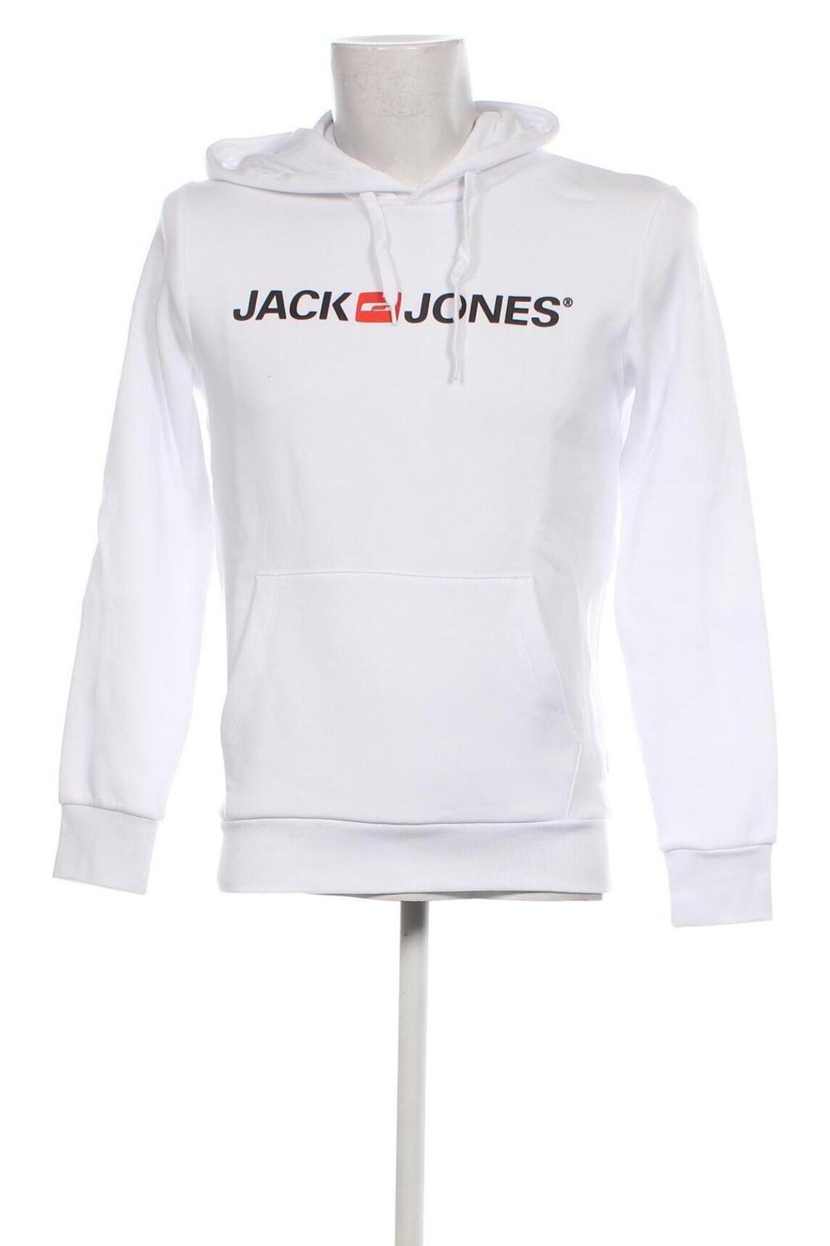Herren Sweatshirt Jack & Jones, Größe S, Farbe Weiß, Preis € 21,14