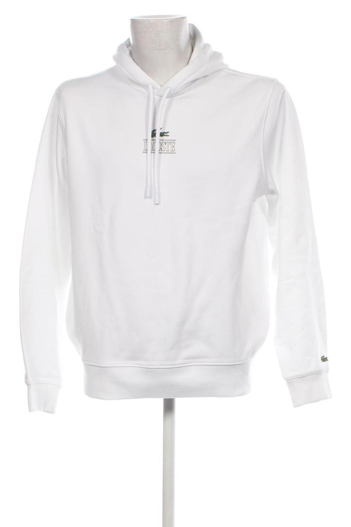 Herren Sweatshirt Lacoste, Größe L, Farbe Weiß, Preis 82,99 €
