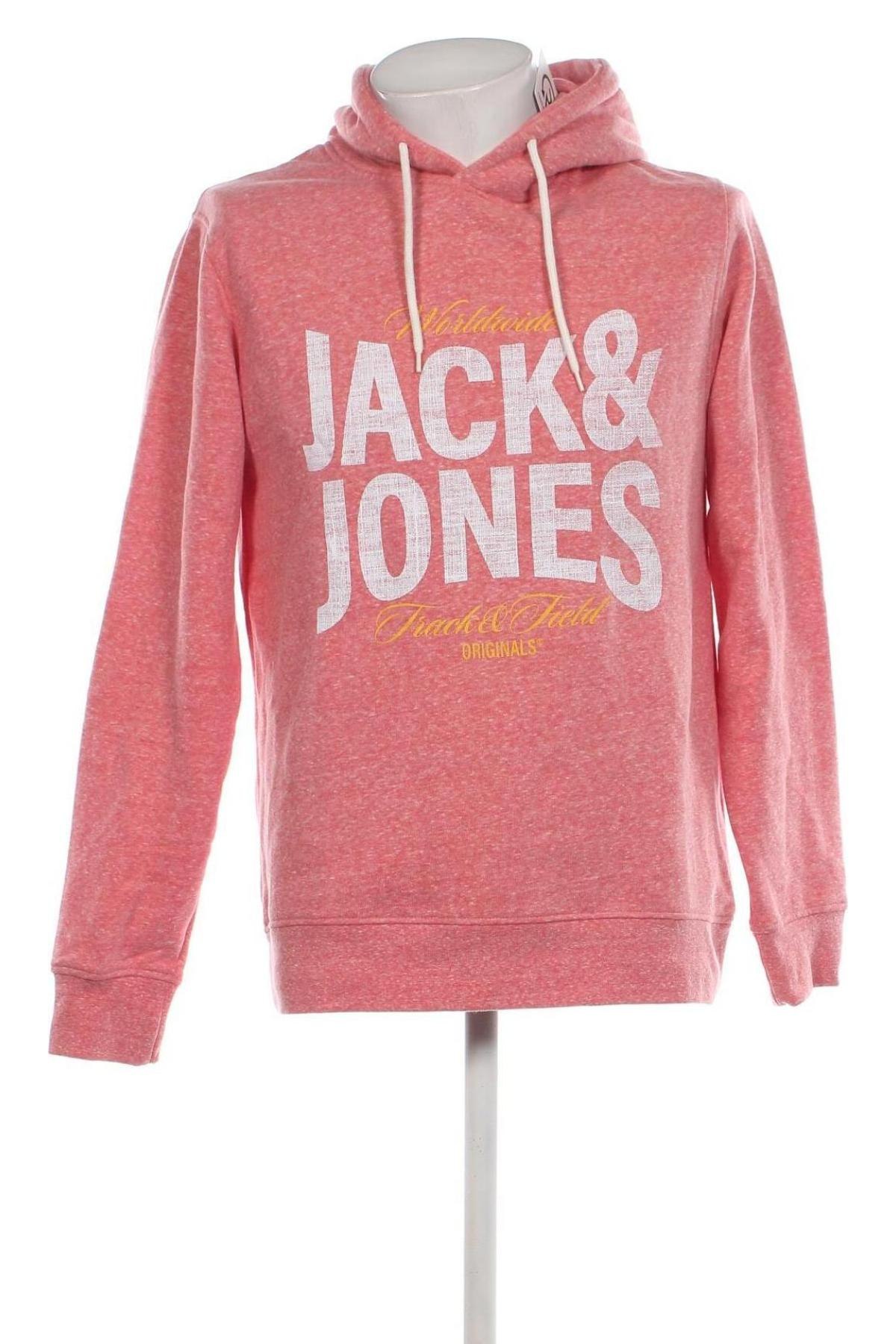 Pánská mikina  Originals By Jack & Jones, Velikost L, Barva Růžová, Cena  195,00 Kč