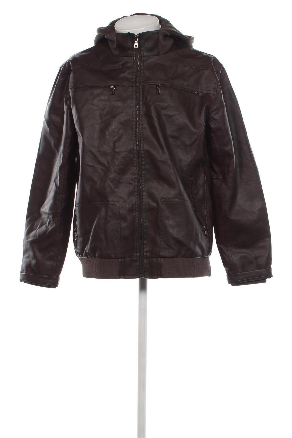 Pánska kožená bunda , Veľkosť XL, Farba Hnedá, Cena  25,00 €
