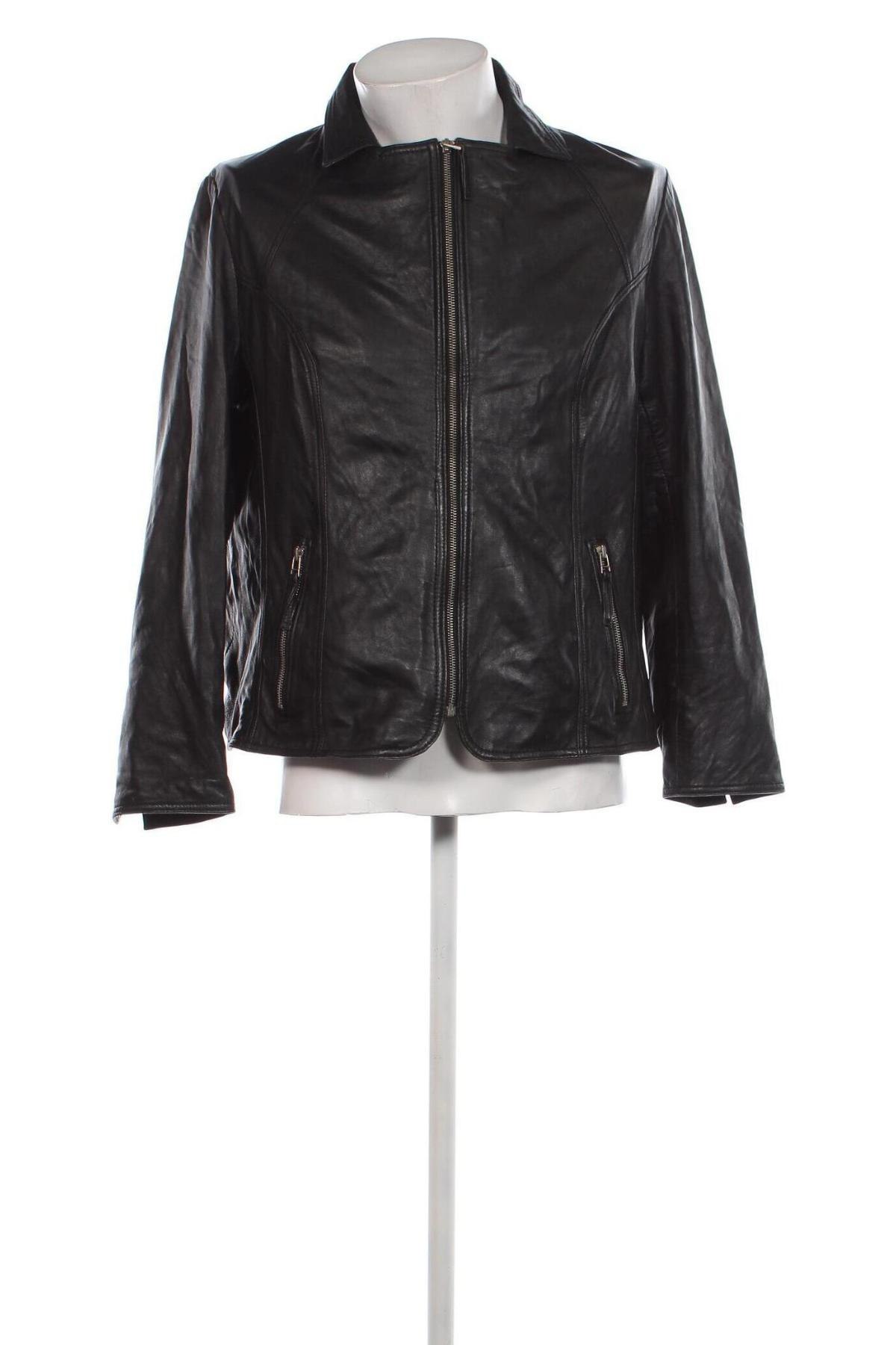 Pánská kožená bunda , Velikost M, Barva Černá, Cena  406,00 Kč