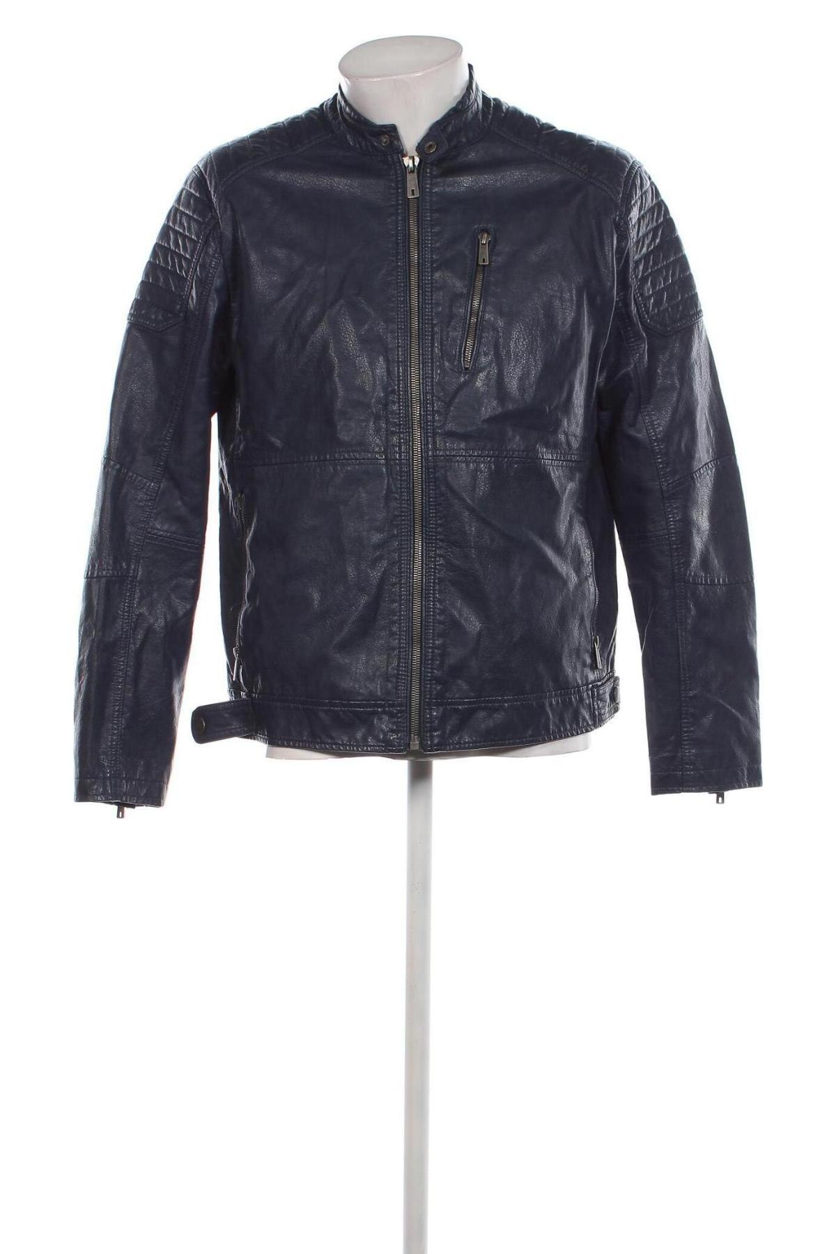 Pánská kožená bunda  Angelo Litrico, Velikost L, Barva Modrá, Cena  781,00 Kč