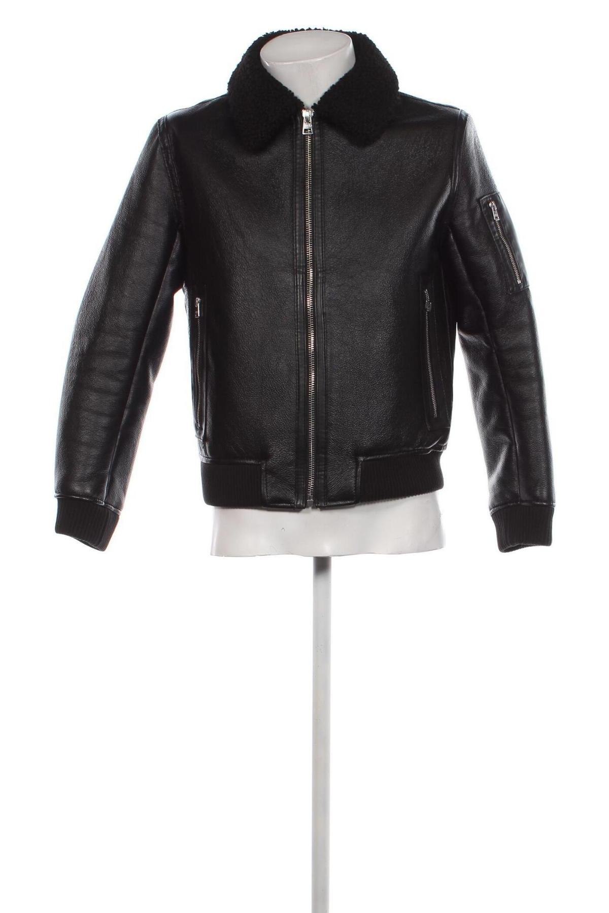Pánská kožená bunda  Hugo Boss, Velikost S, Barva Černá, Cena  5 768,00 Kč