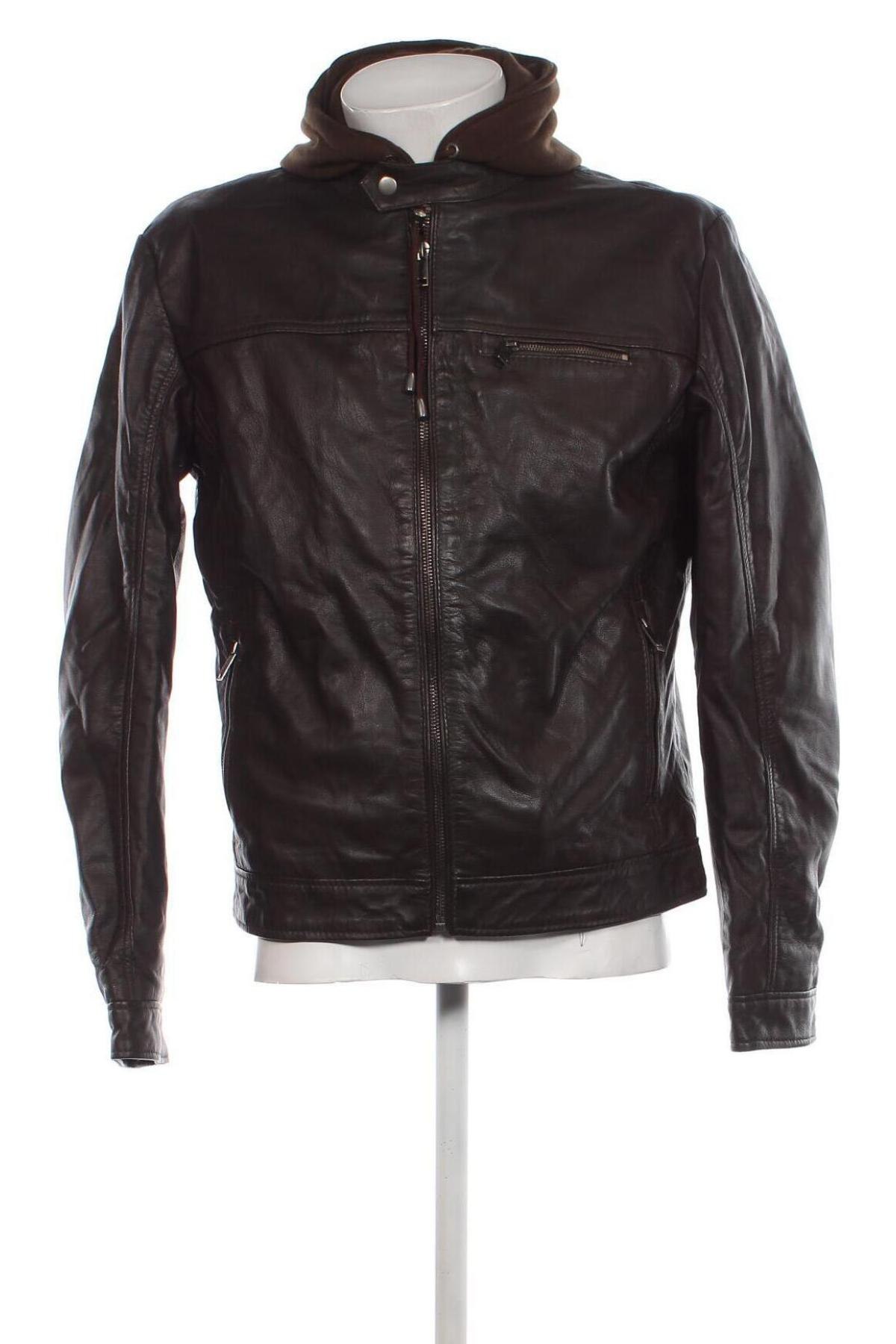 Pánska kožená bunda  Lee Cooper, Veľkosť XL, Farba Hnedá, Cena  159,64 €