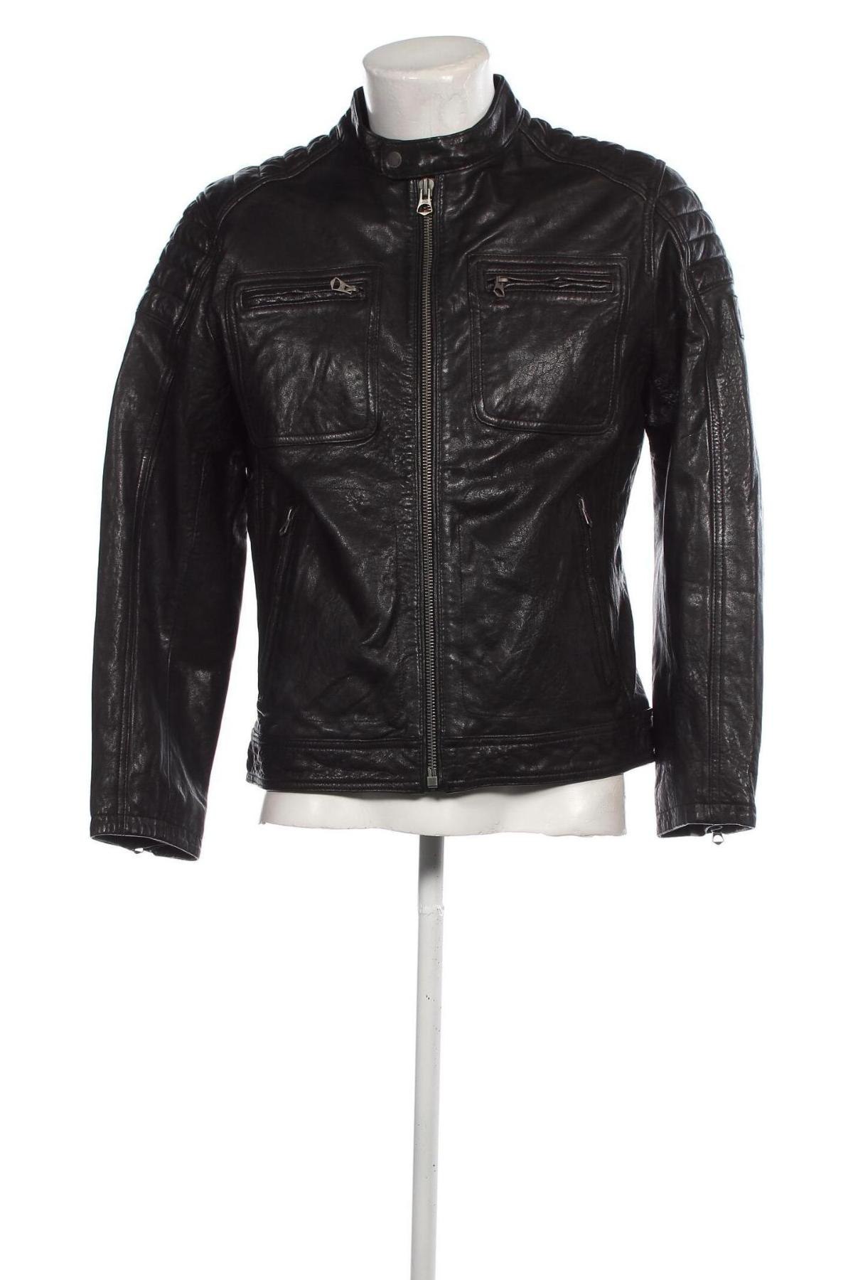 Pánská kožená bunda  Pepe Jeans, Velikost L, Barva Černá, Cena  7 104,00 Kč