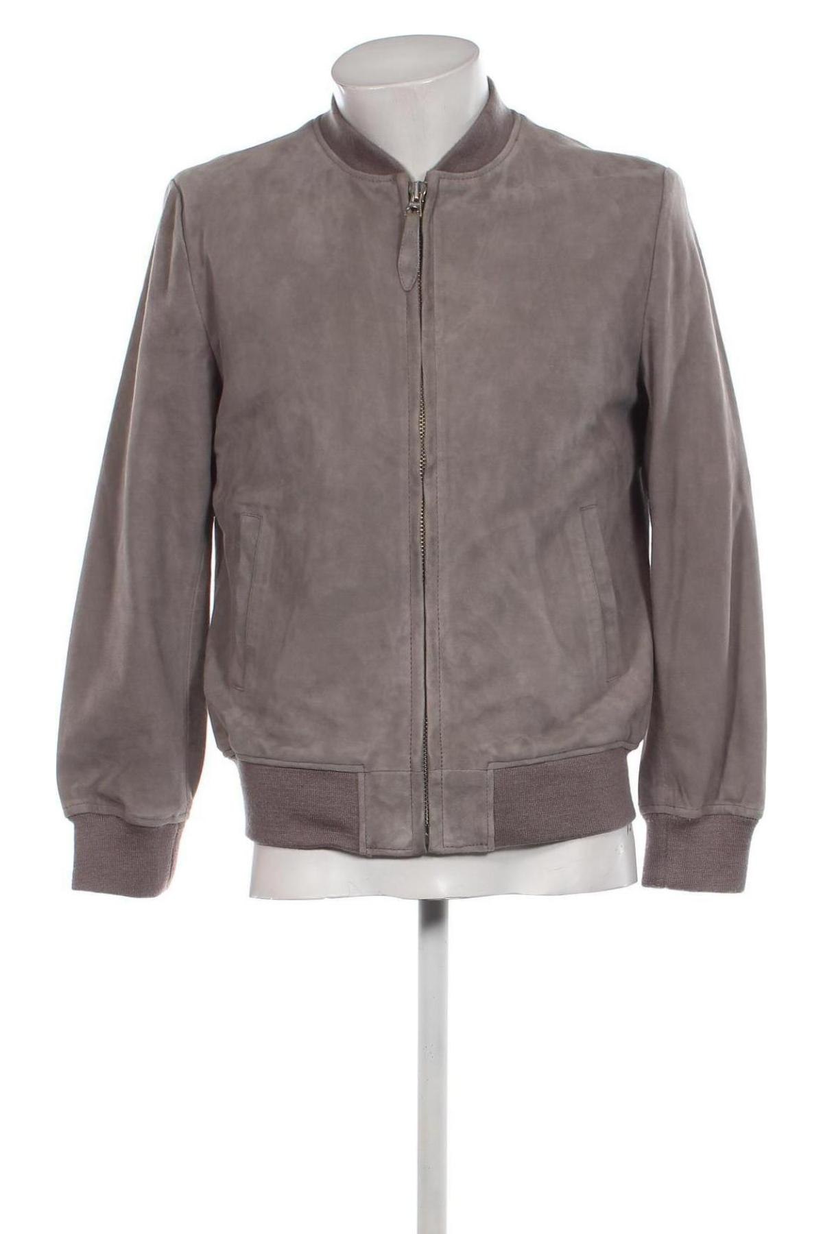 Pánska kožená bunda  Schott, Veľkosť M, Farba Sivá, Cena  196,47 €