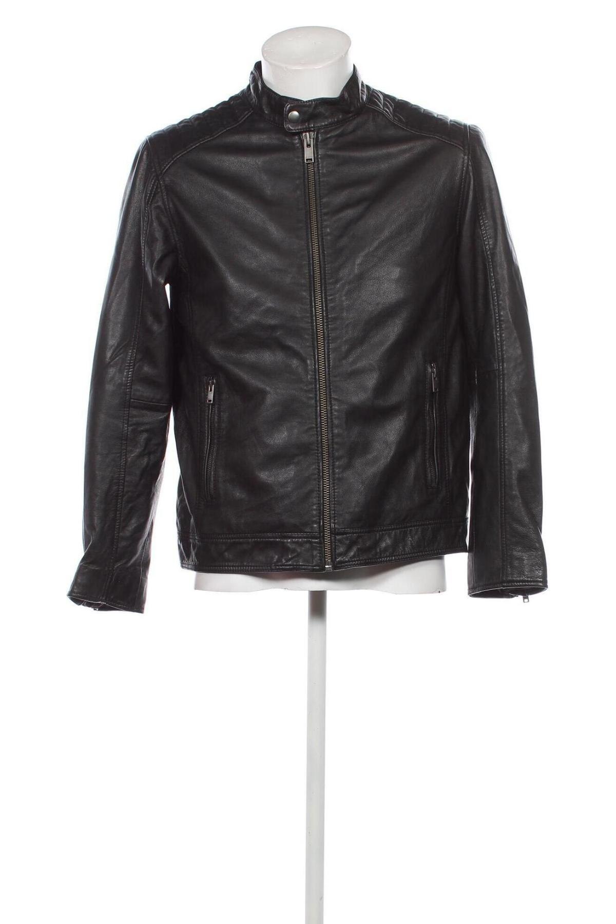 Pánska kožená bunda  Selected Homme, Veľkosť L, Farba Čierna, Cena  191,47 €