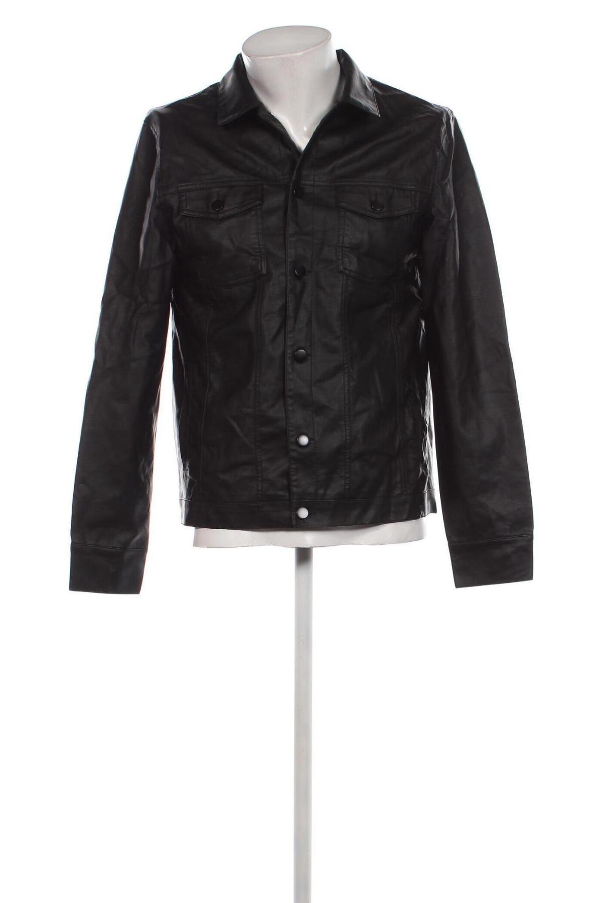 Pánska kožená bunda  William B, Veľkosť M, Farba Čierna, Cena  24,24 €