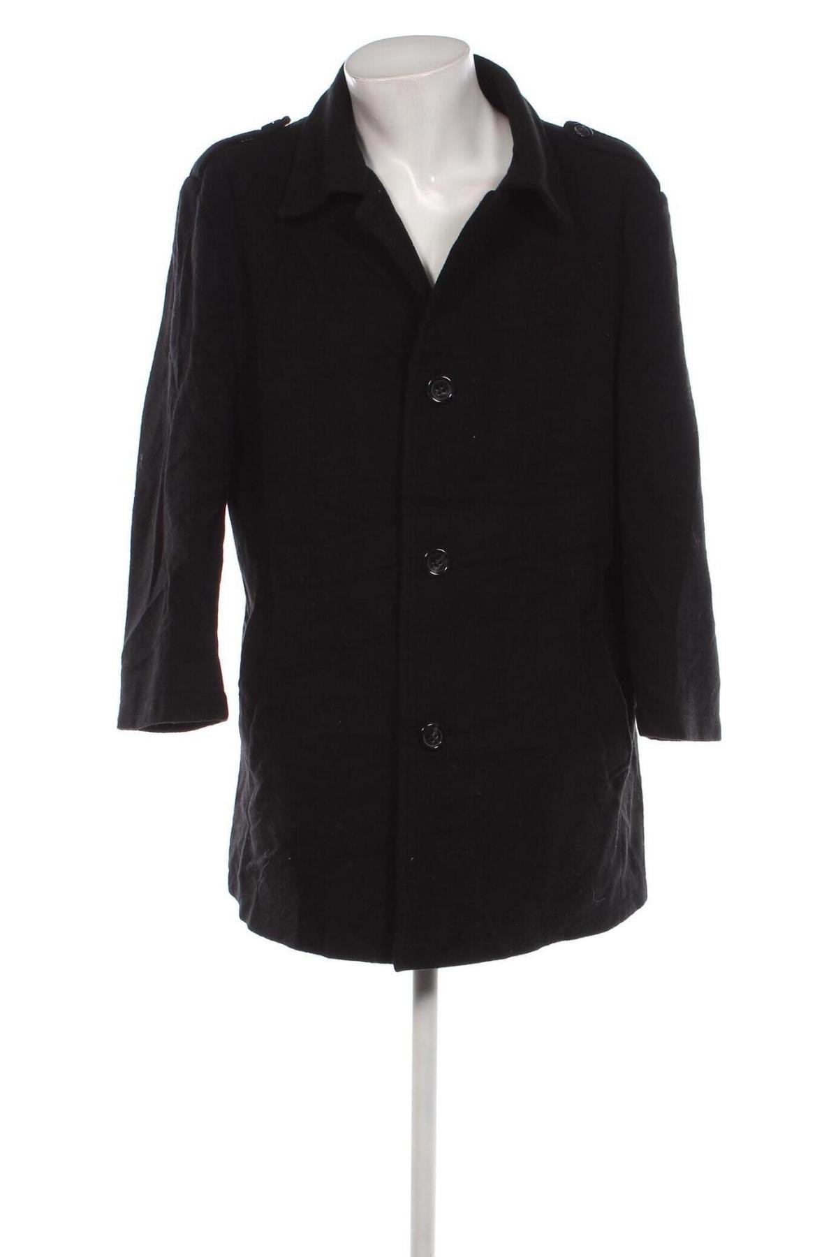 Мъжко палто, Размер XXL, Цвят Черен, Цена 69,55 лв.