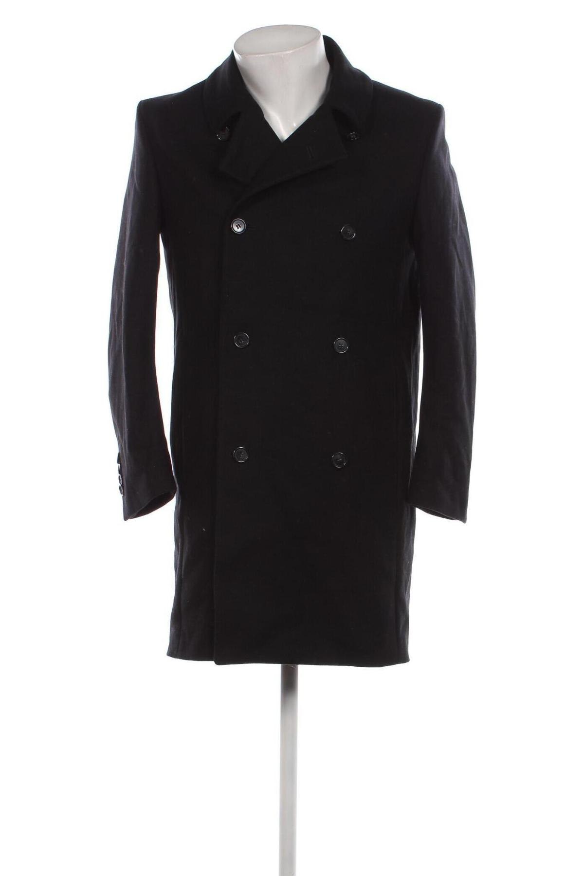 Ανδρικά παλτό H&M, Μέγεθος M, Χρώμα Μαύρο, Τιμή 41,04 €