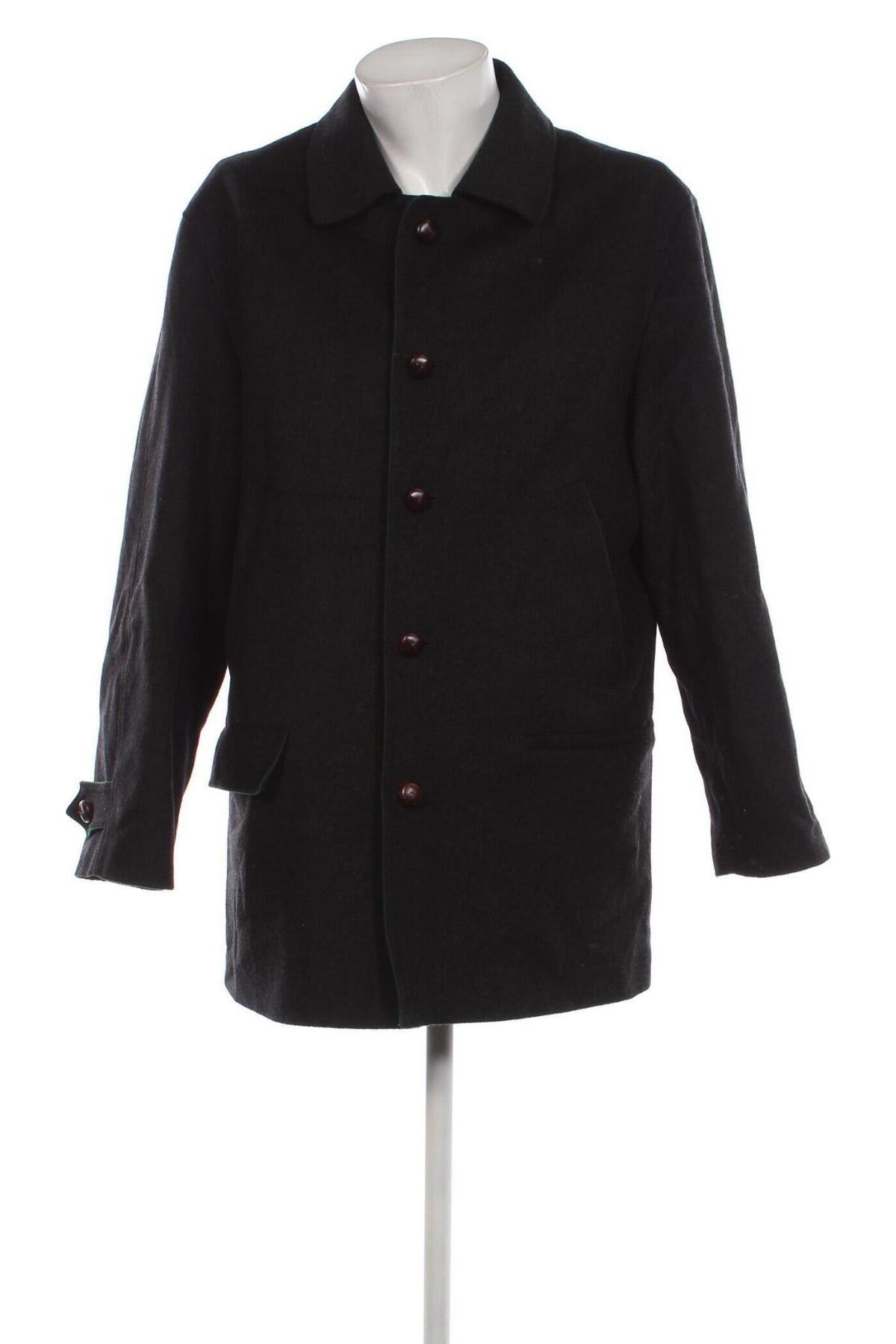 Мъжко палто H.Moser, Размер L, Цвят Сив, Цена 35,75 лв.