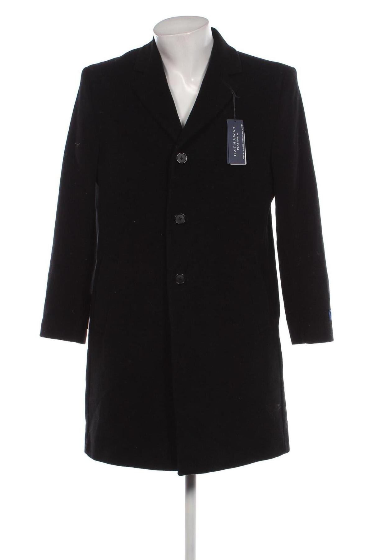 Ανδρικά παλτό Hathaway, Μέγεθος L, Χρώμα Μαύρο, Τιμή 69,15 €