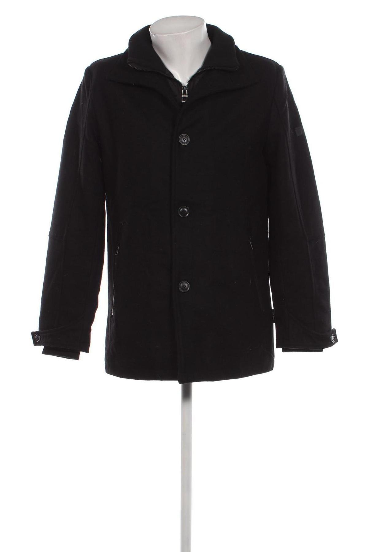 Ανδρικά παλτό Indigo, Μέγεθος M, Χρώμα Μαύρο, Τιμή 53,20 €