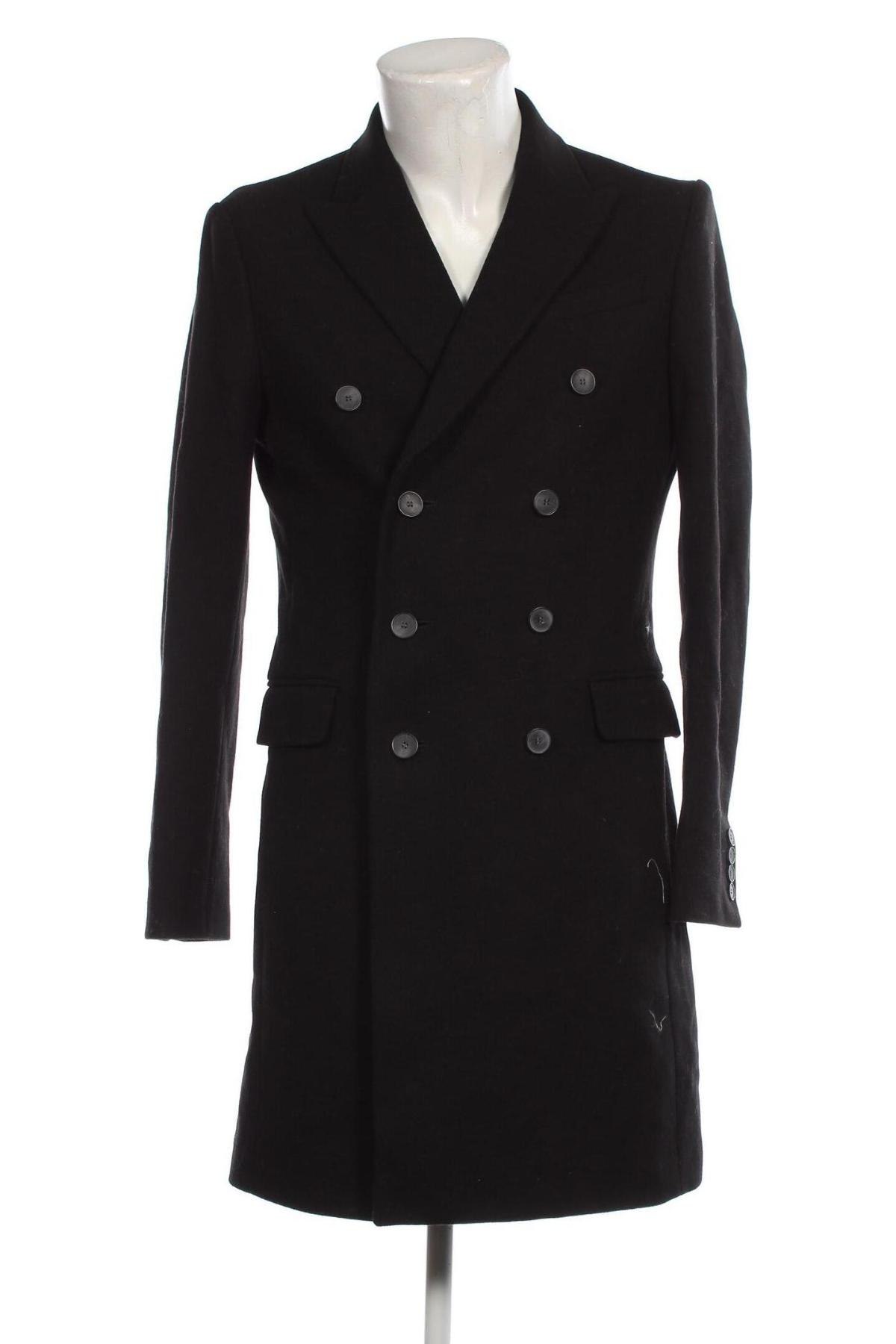 Мъжко палто Isaac Dewhirst, Размер M, Цвят Черен, Цена 136,80 лв.