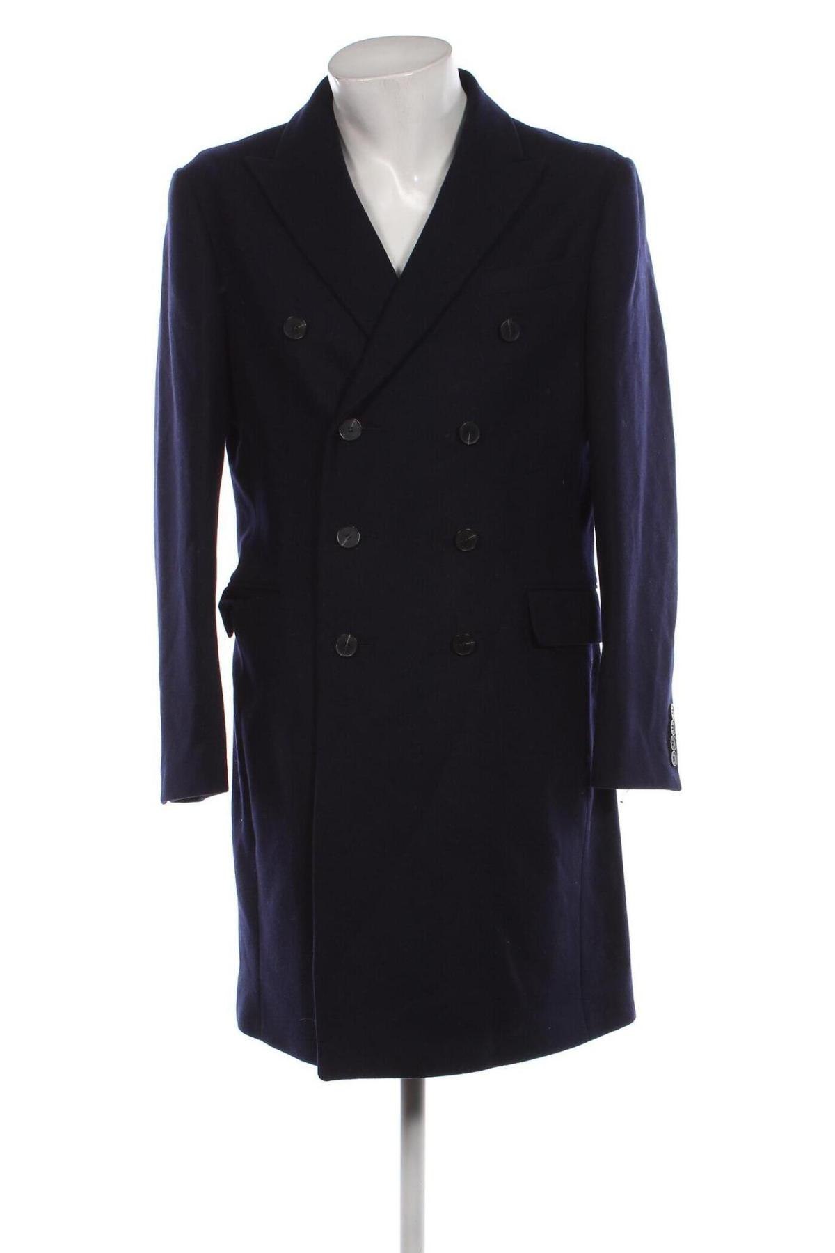 Мъжко палто Isaac Dewhirst, Размер L, Цвят Син, Цена 103,35 лв.