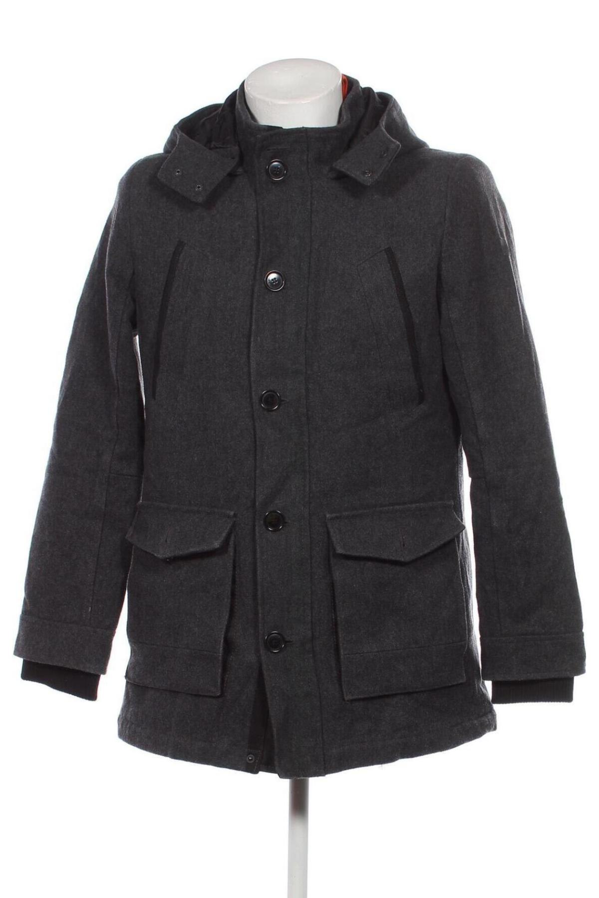 Мъжко палто Q/S by S.Oliver, Размер L, Цвят Сив, Цена 57,85 лв.