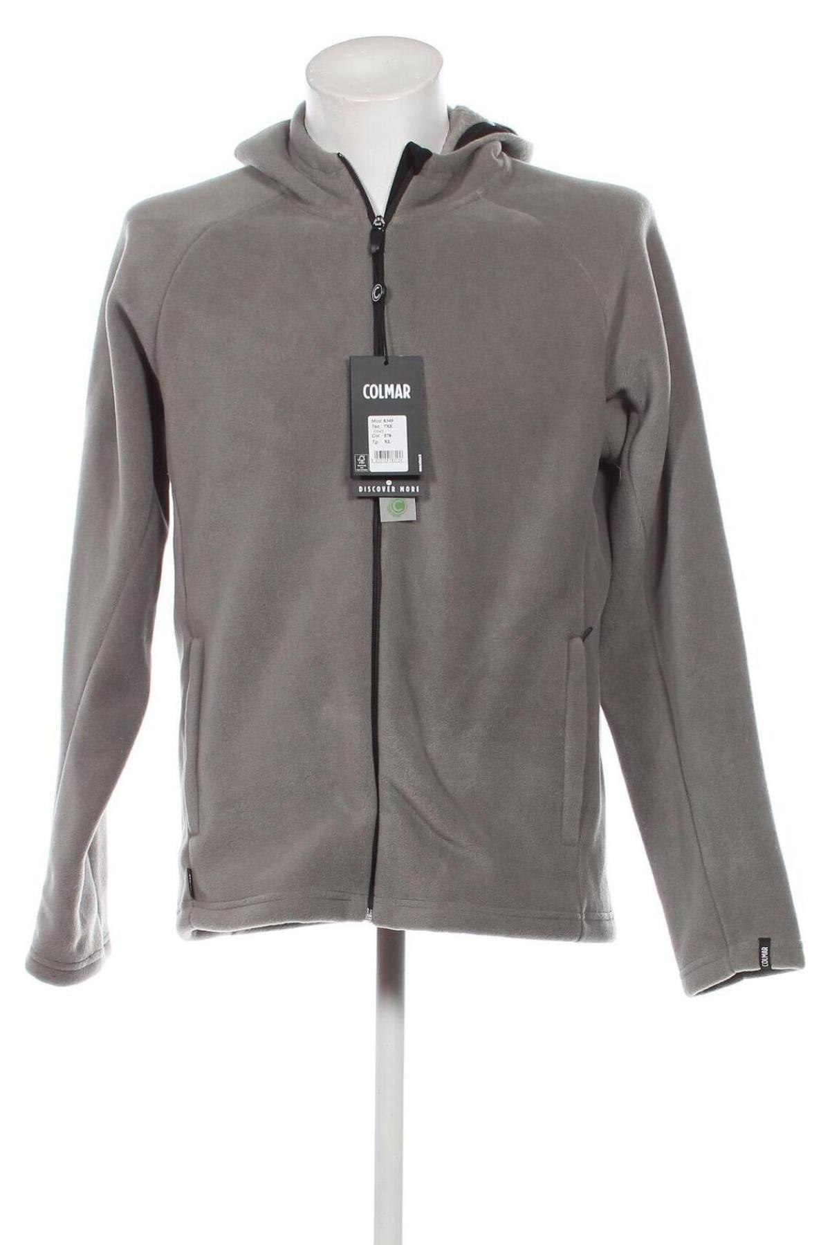 Męska bluza z polaru Colmar, Rozmiar XL, Kolor Zielony, Cena 335,71 zł