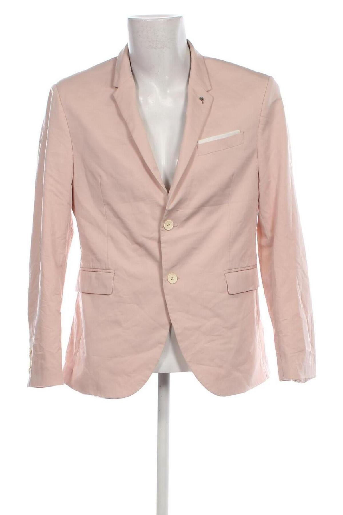 Herren Sakko Zara Man, Größe XL, Farbe Rosa, Preis 17,22 €