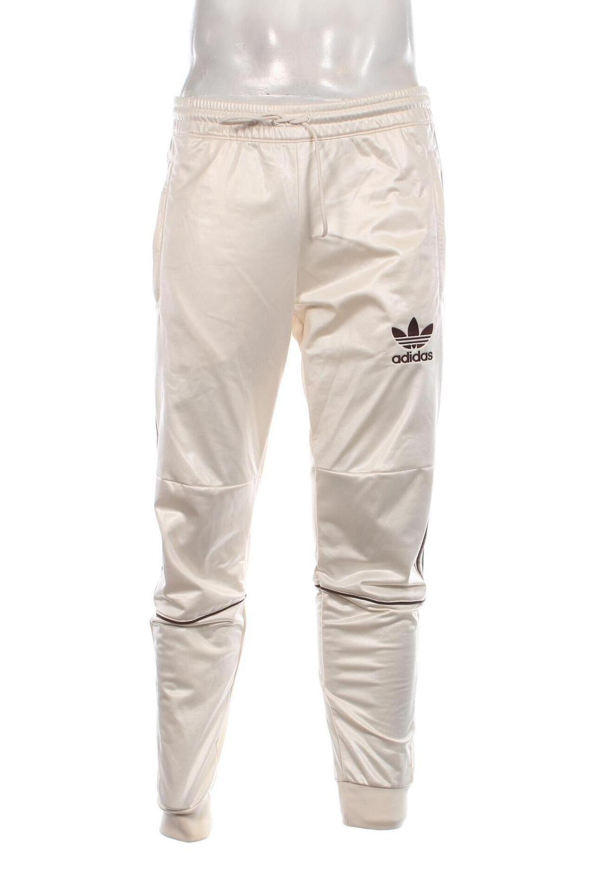 Pantaloni trening de bărbați Adidas Originals, Mărime M, Culoare Ecru, Preț 305,92 Lei