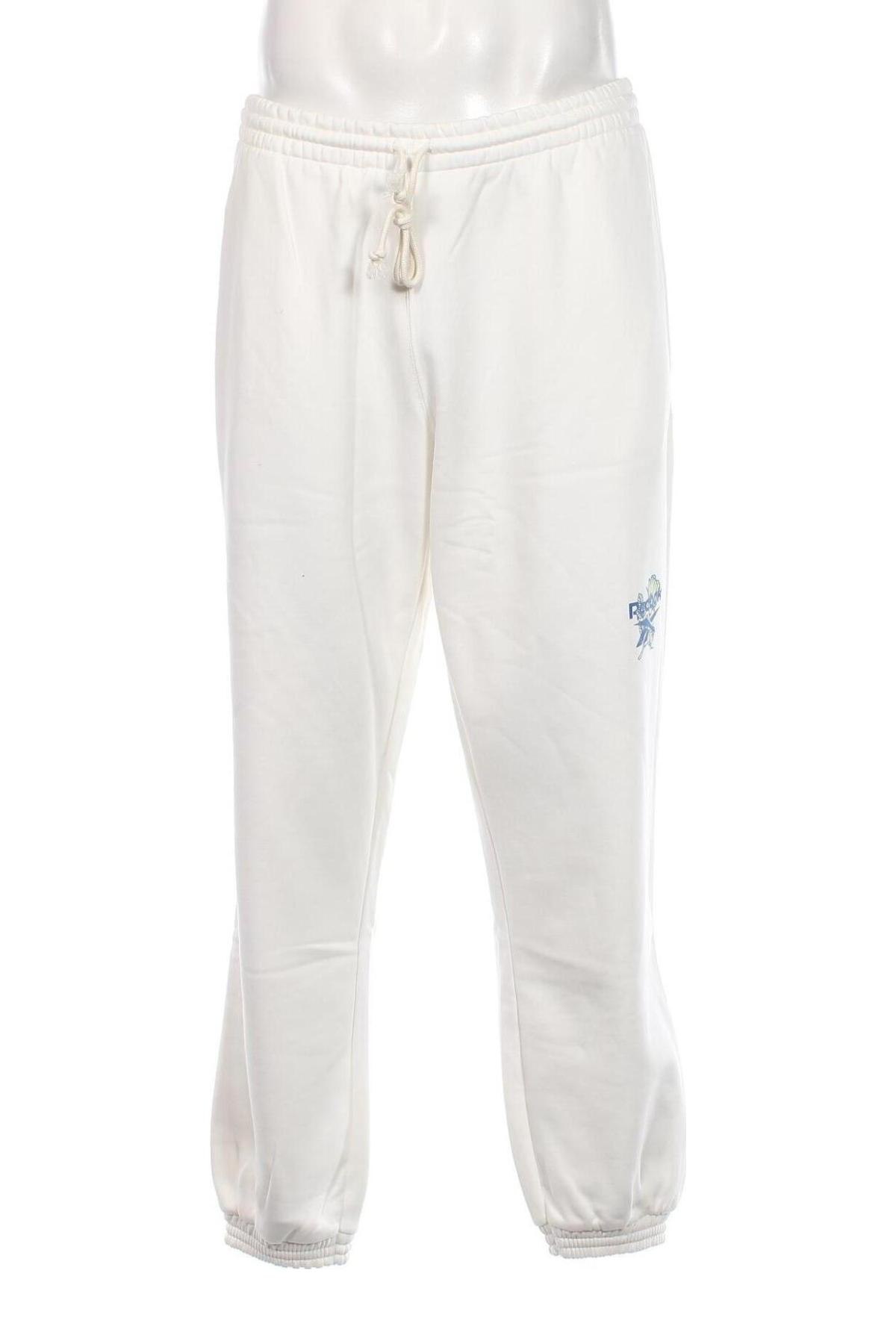 Ανδρικό αθλητικό παντελόνι Reebok, Μέγεθος L, Χρώμα Λευκό, Τιμή 45,54 €