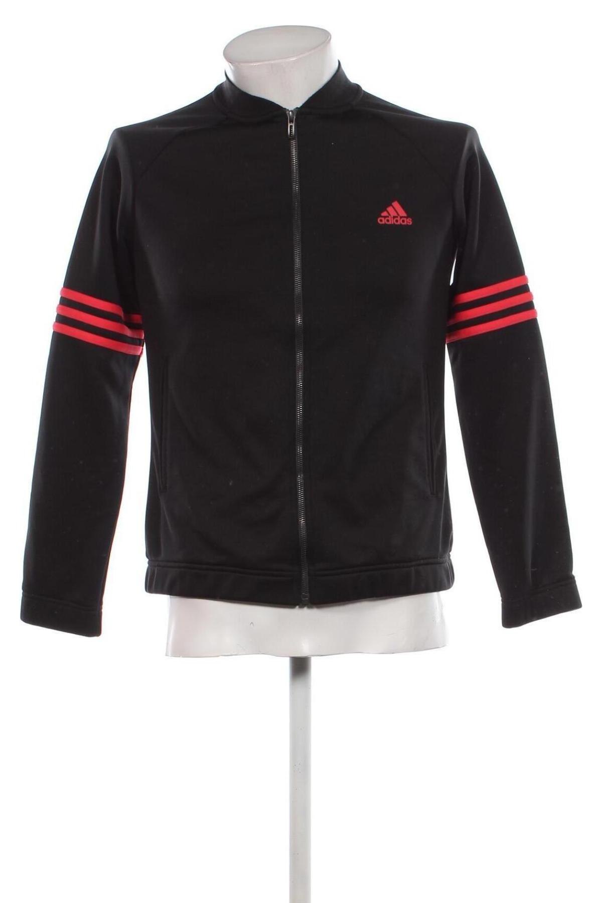 Ανδρική αθλητική ζακέτα Adidas, Μέγεθος L, Χρώμα Μαύρο, Τιμή 29,69 €