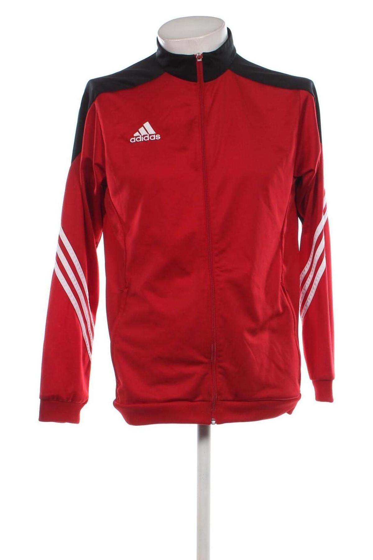 Мъжко спортно горнище Adidas, Размер L, Цвят Червен, Цена 45,60 лв.