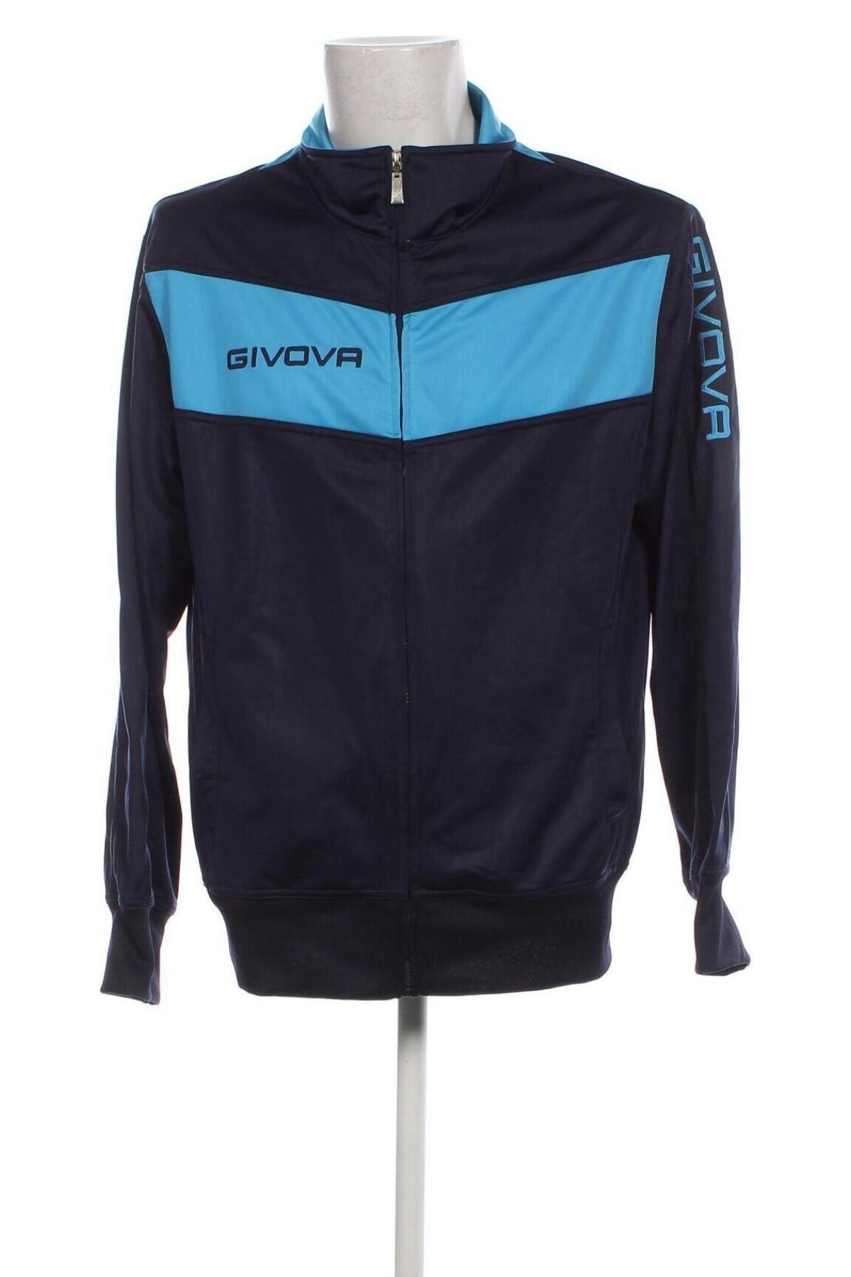 Ανδρική αθλητική ζακέτα Givova, Μέγεθος XL, Χρώμα Μπλέ, Τιμή 18,09 €