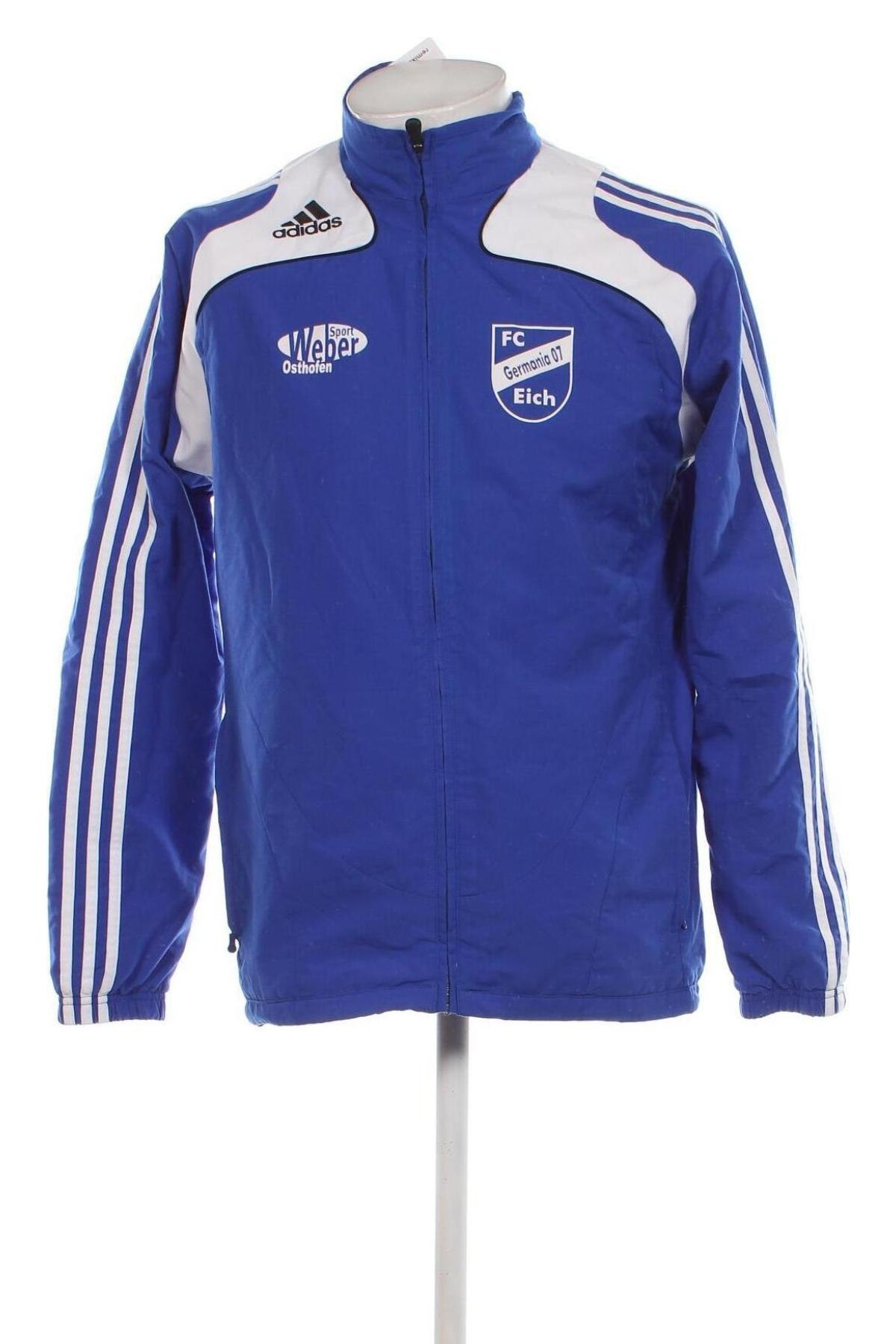 Geacă sport de bărbați Adidas, Mărime L, Culoare Albastru, Preț 86,84 Lei